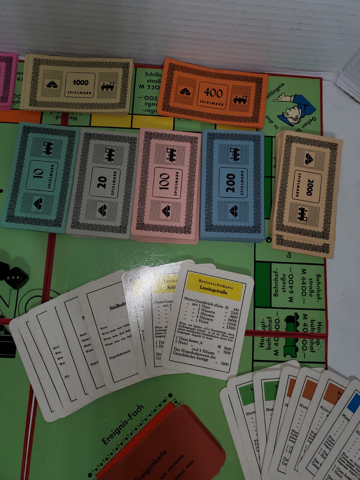 Monopoly Rare German Import 1961 Comp Amazing Condition Wood Pcs Spiele Schmidt