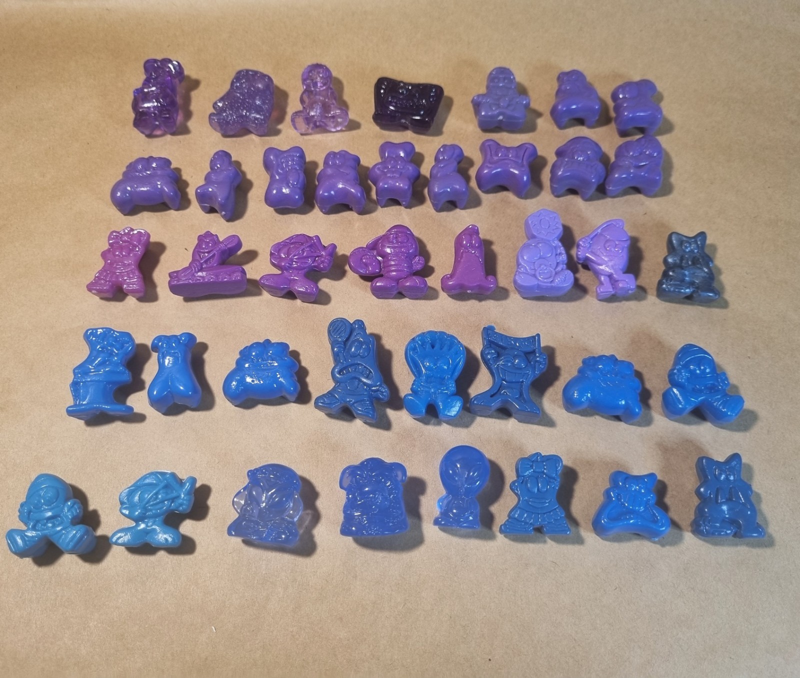 Gogo’s Crazy Bones VINTAGE BULK LOT Figures Clear Glitter Sports