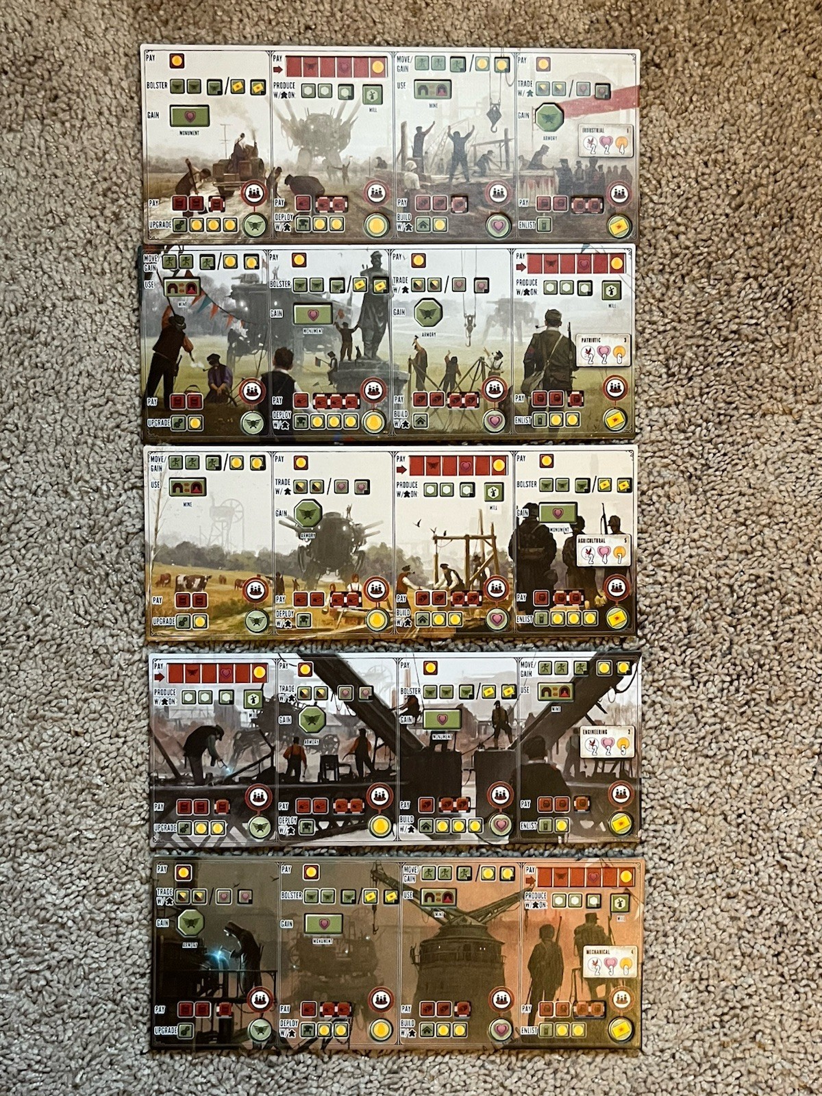 Scythe Board Game Stonemaier 1-5 Players w/ Metal Coins + Promo Cards & Dials