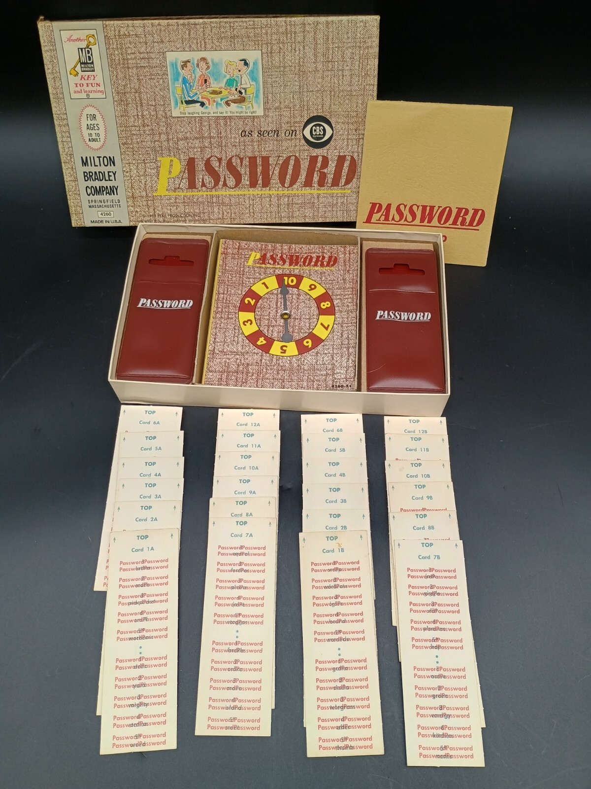 Password Game 4260 by Milton Bradley 4 Volumes 1, 2, 3 & 5 VINTAGE 1960s