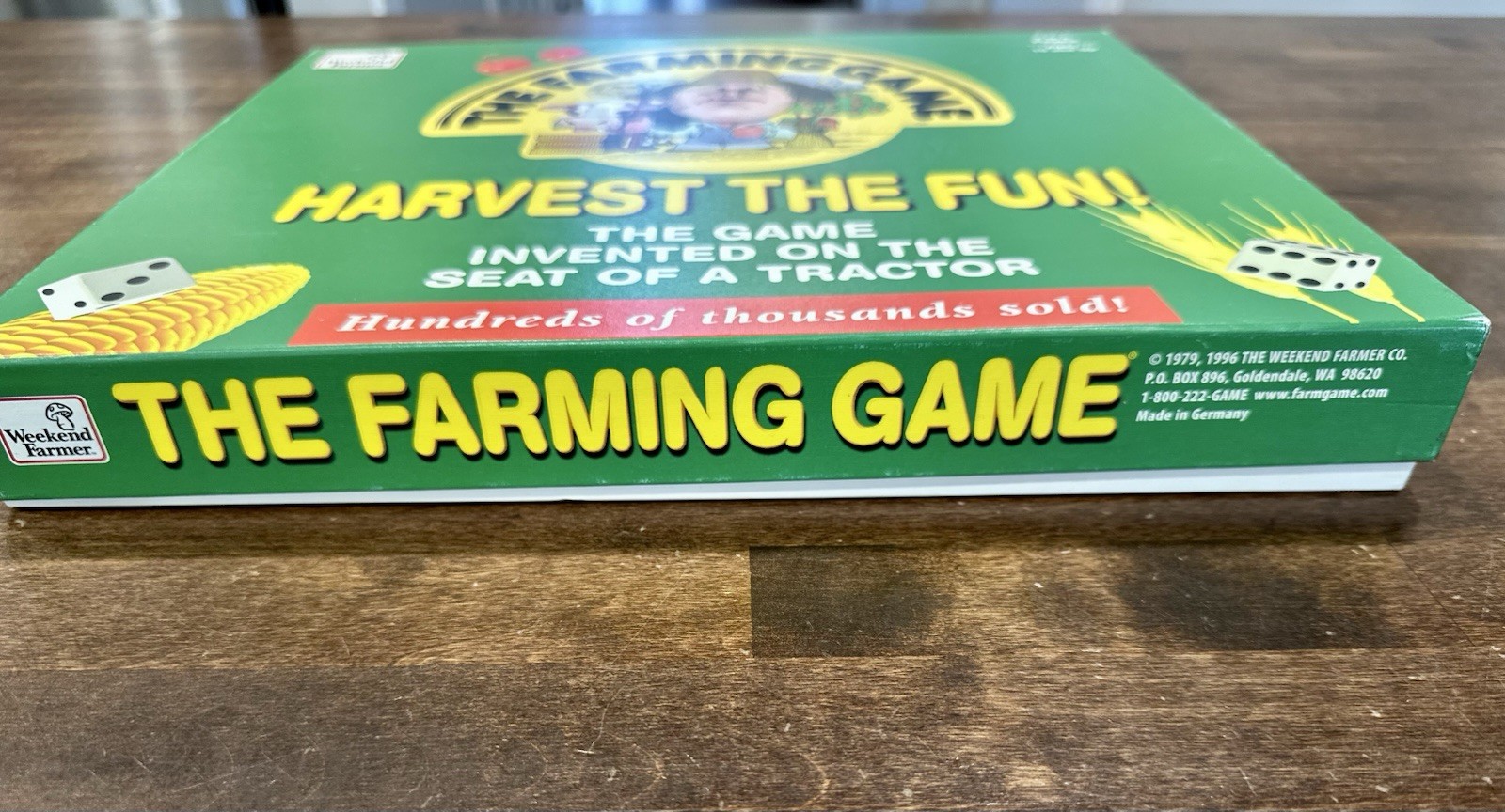 1996 The Farming Game, Harvest the Fun! Weekend Farmer Board Game COMPLETE