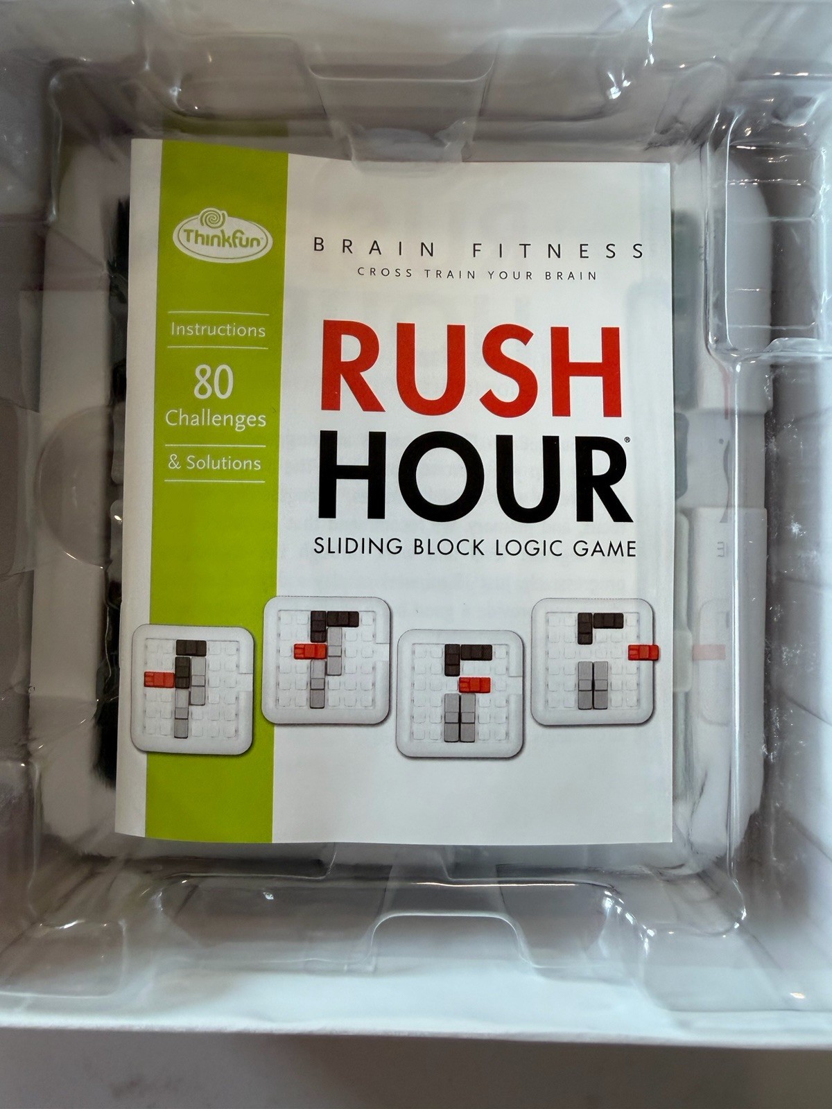 ThinkFun Rush Hour Game 80 Challenges Complete Open Box