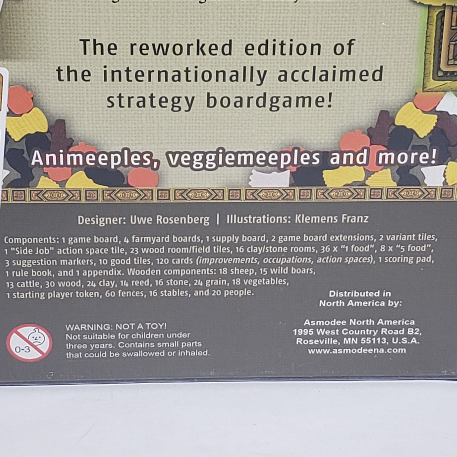 Agricola Board Game Advanced Level Revised Edition Lookout Games Sealed