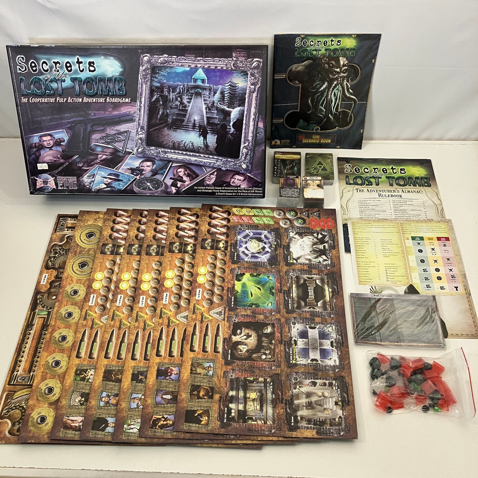 Everything Epic Secrets of The Lost Tomb 2015 Board Game EOP Edition 1st Print