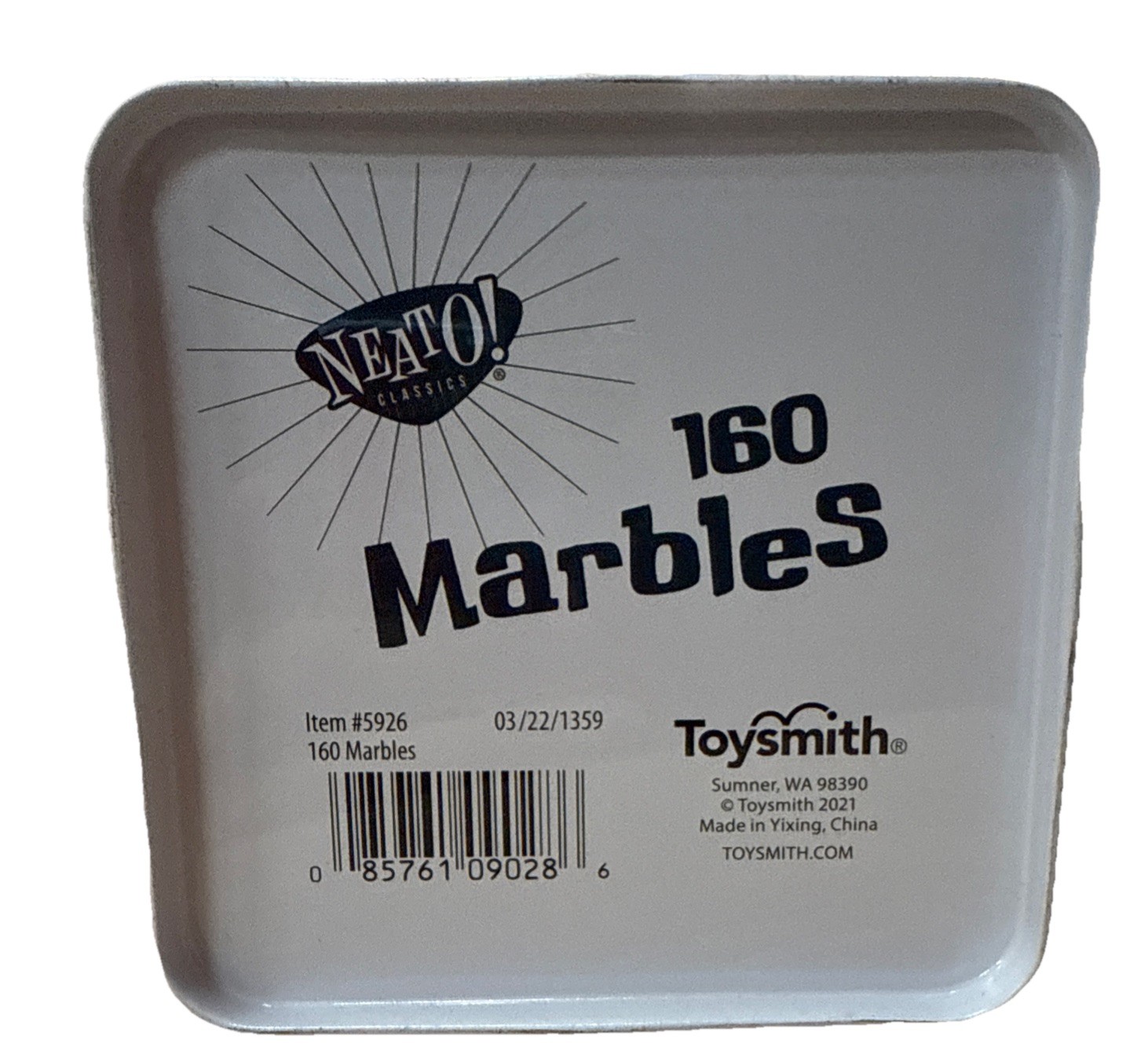 Neato! Classics 160 Marbles In A Tin Box by Toysmith – 2 Pack