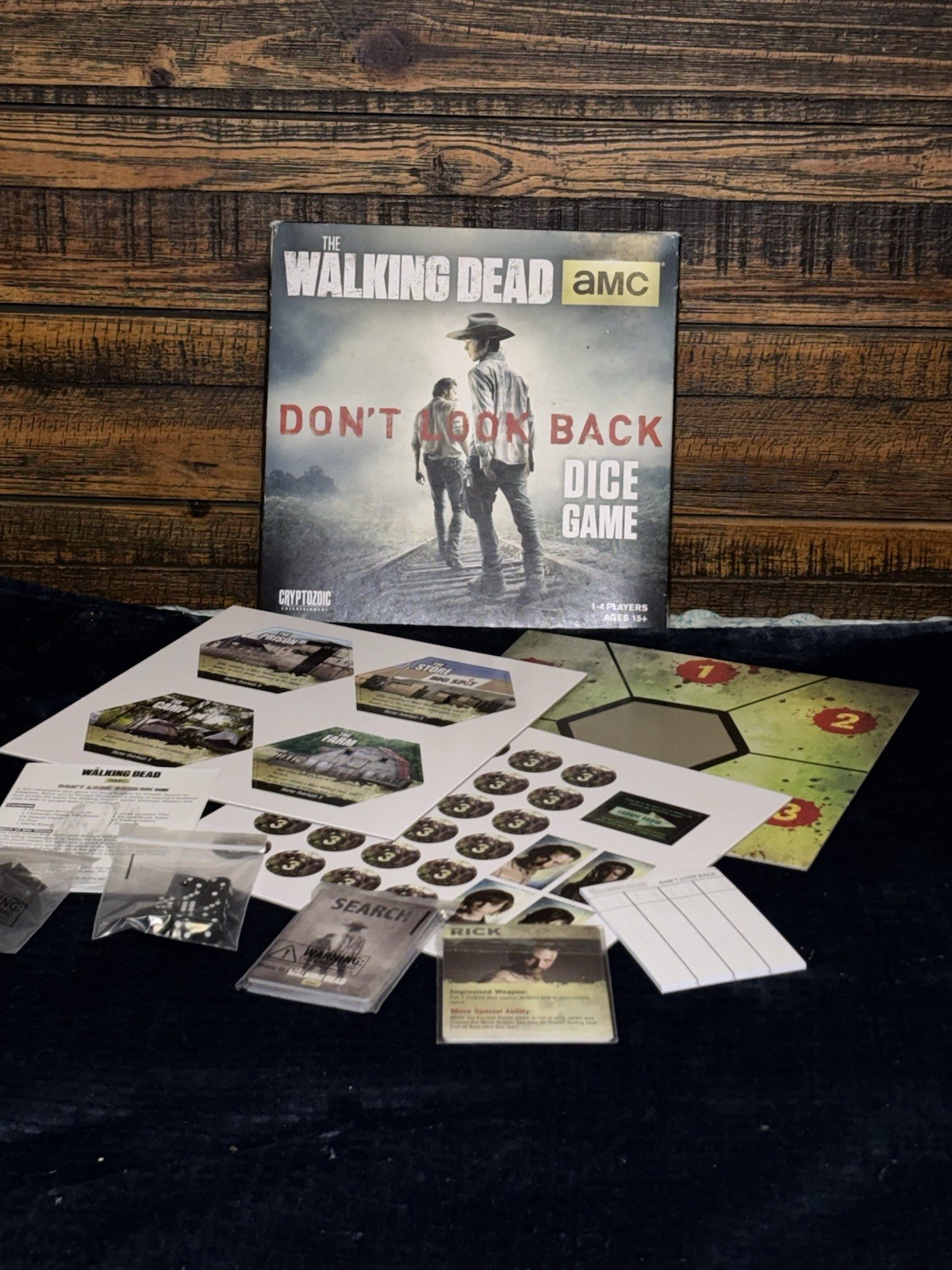 The Walking Dead Don’t Look Back Dice Board Game AMC Rick Grimes