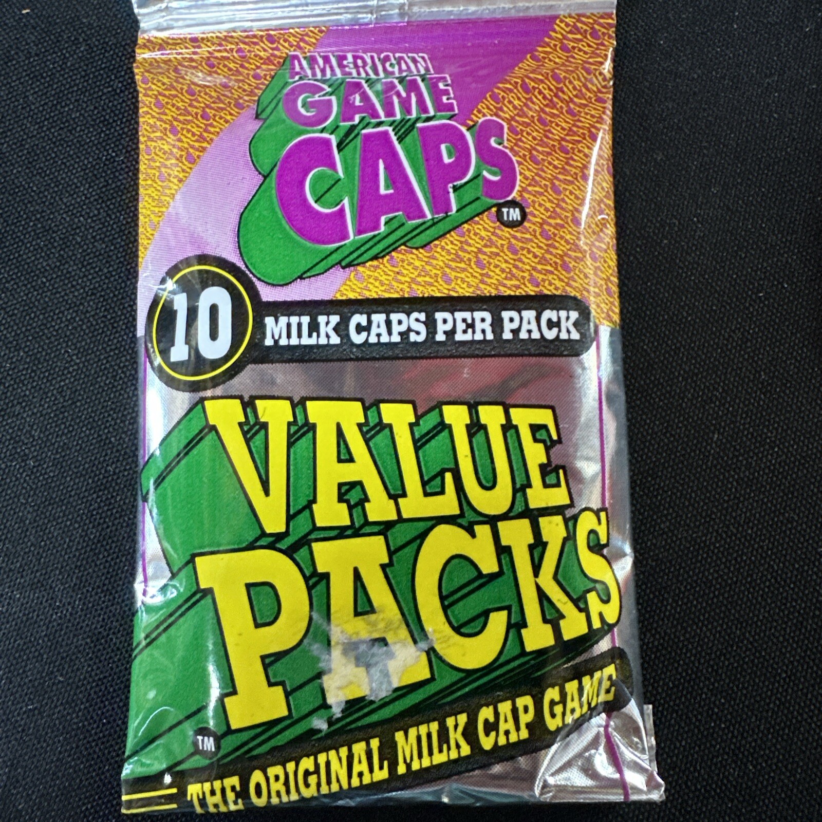 American Game Caps Milk Caps (10 pack) Brand New Sealed. FREE SHIPPING!