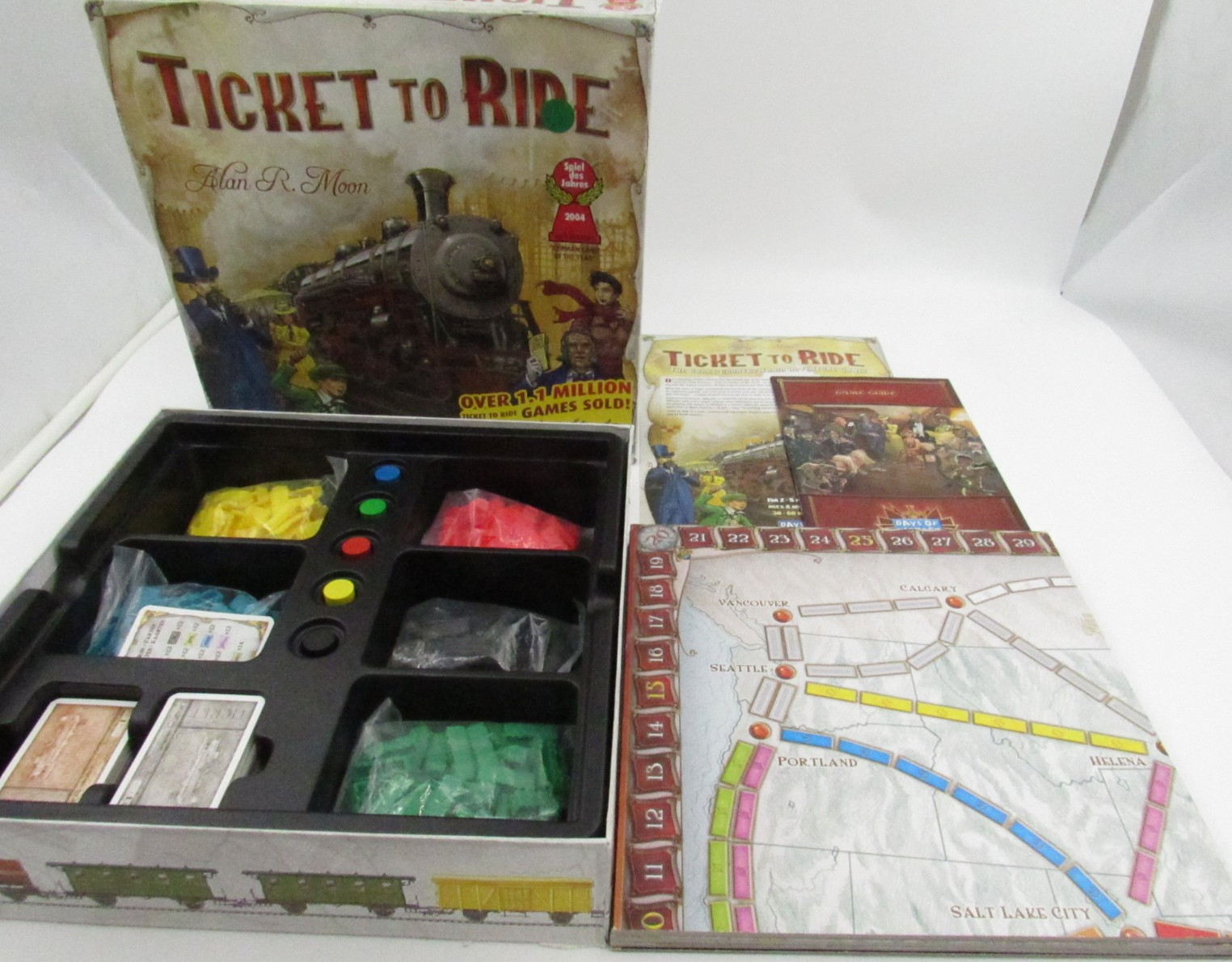 Ticket To Ride Days Of Wonder Board Train Game Alan Moon 2007 Travel Adventure