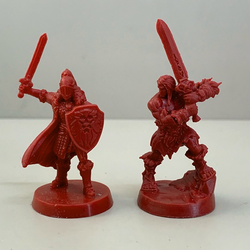 6pcs Mentor Dwarf Knight Rogue Hero Warriors Heroquest Board Game Minis Toy