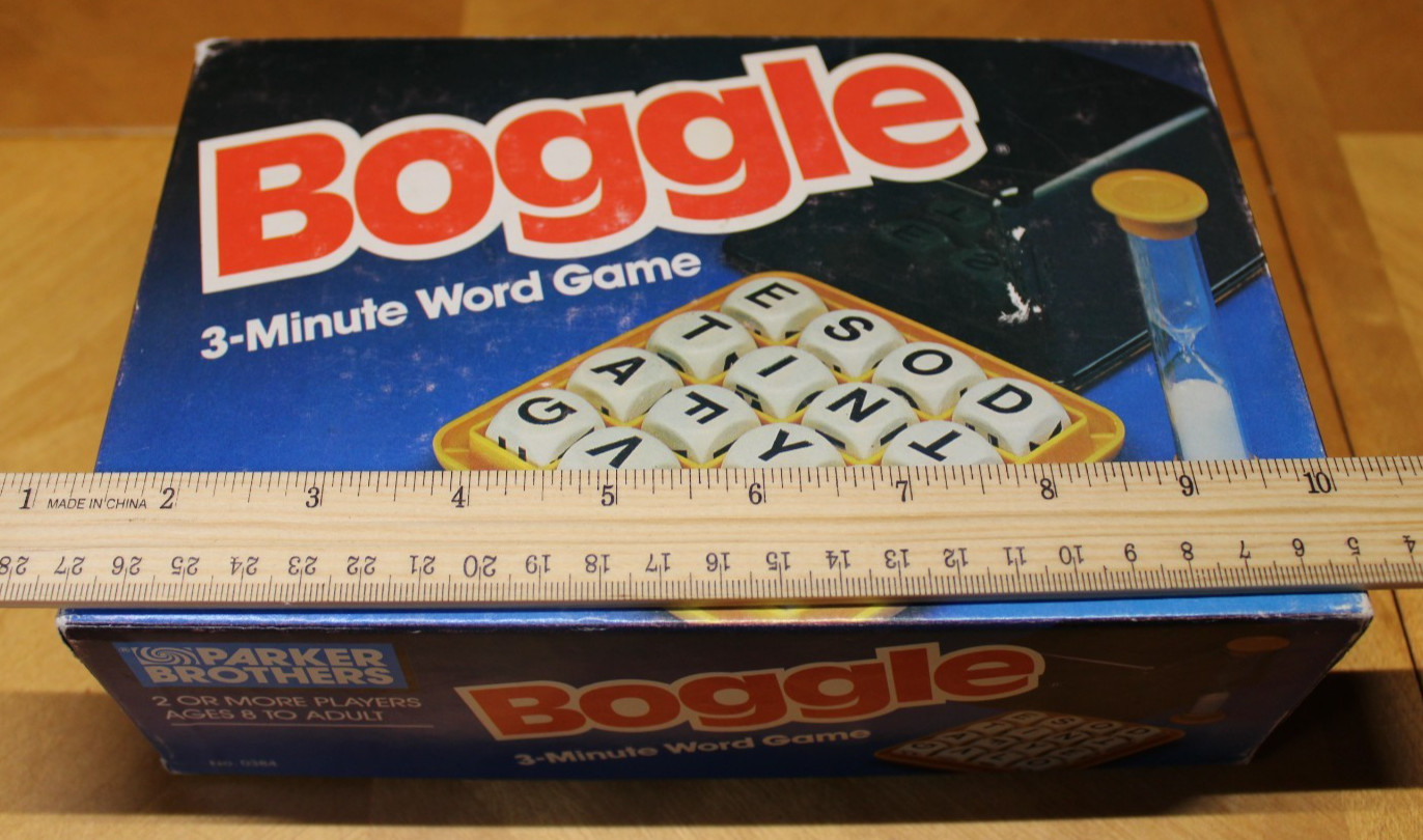 Vintage Boggle Hidden Word Game 1987 Parker Brothers Complete