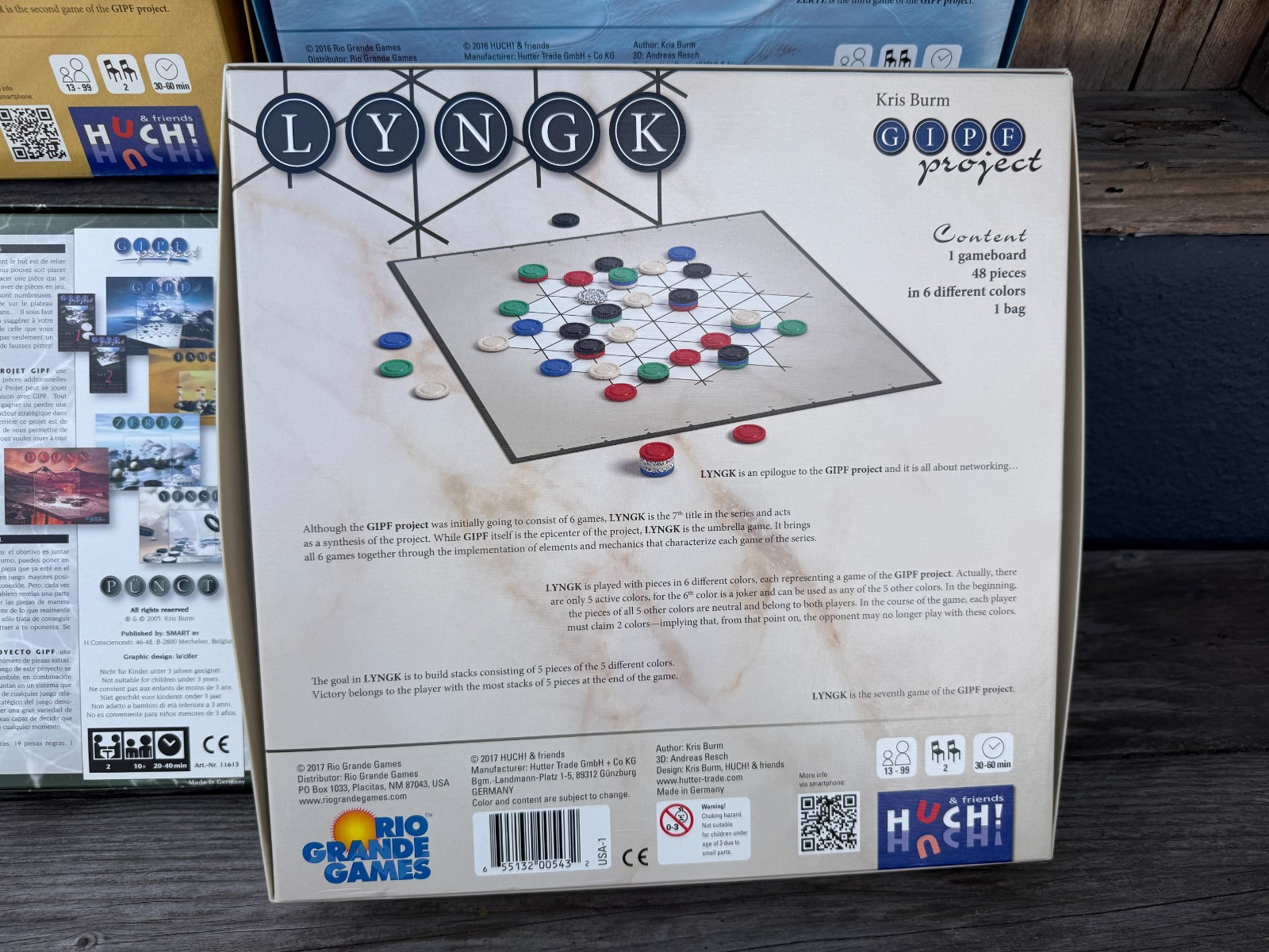 Rio Grande GIPF Series- TZAAR, ZERTZ, YINSH, PUNCT, LYNGK x6 Board Game *LOT*