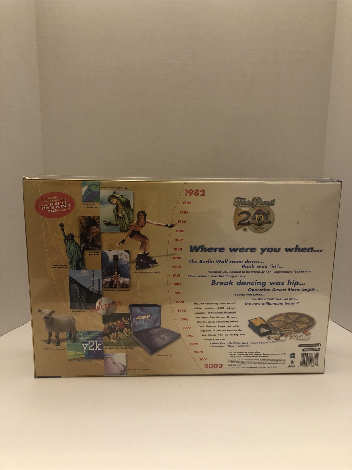 TRIVIAL PURSUIT 20TH ANNIVERSARY Edition Family Board Trivia Game~New & Sealed