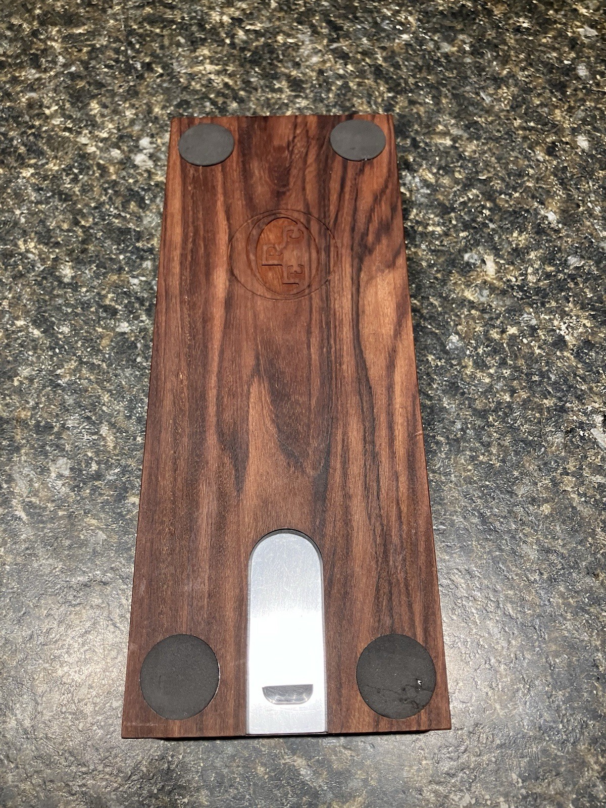 Heavy Walnut Cribbage Board Game With Metal Pins 3 player