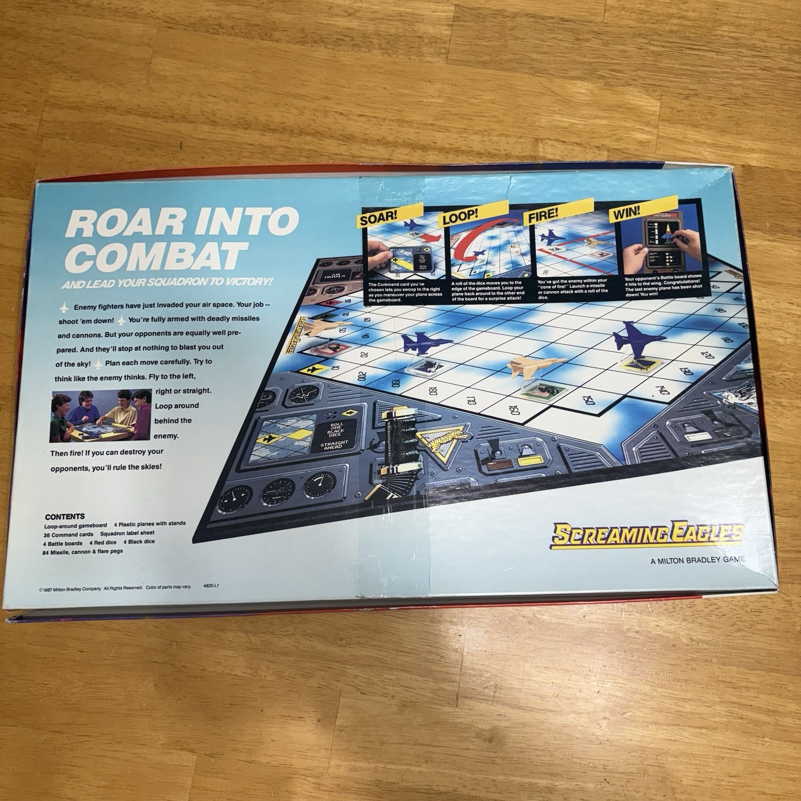 Vintage Milton Bradley Board Game Screaming Eagles Air Assault Complete 1987