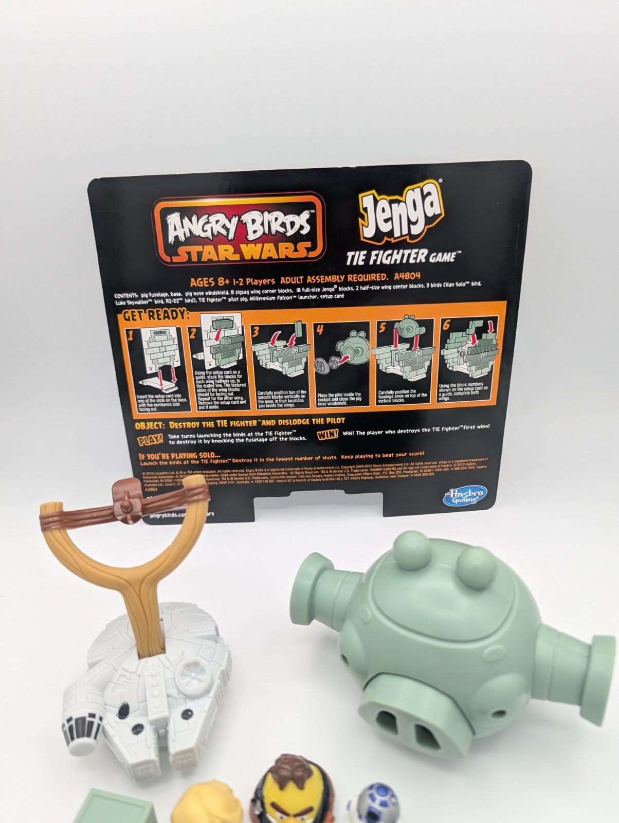 Angry Birds Star Wars Jenga Tie Fighter Game 2013 HASBRO ROVIO Used CIB