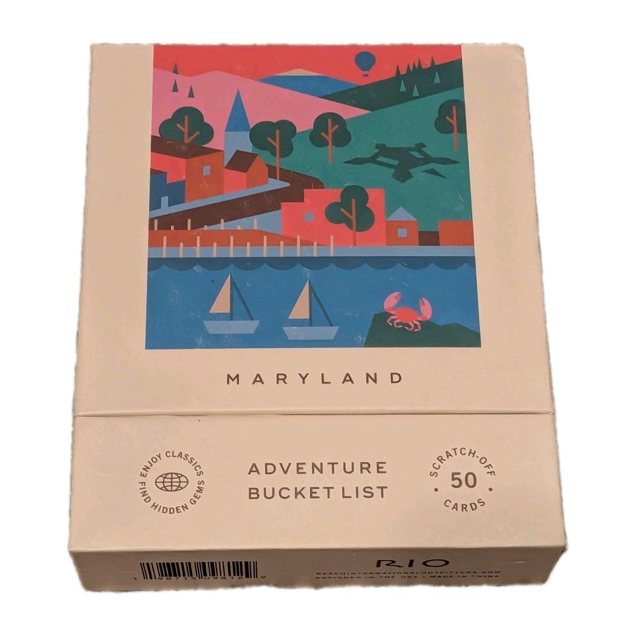 State of Maryland Adventure Bucket List: 50 Scratch-Off Cards Free Ship OPEN BOX