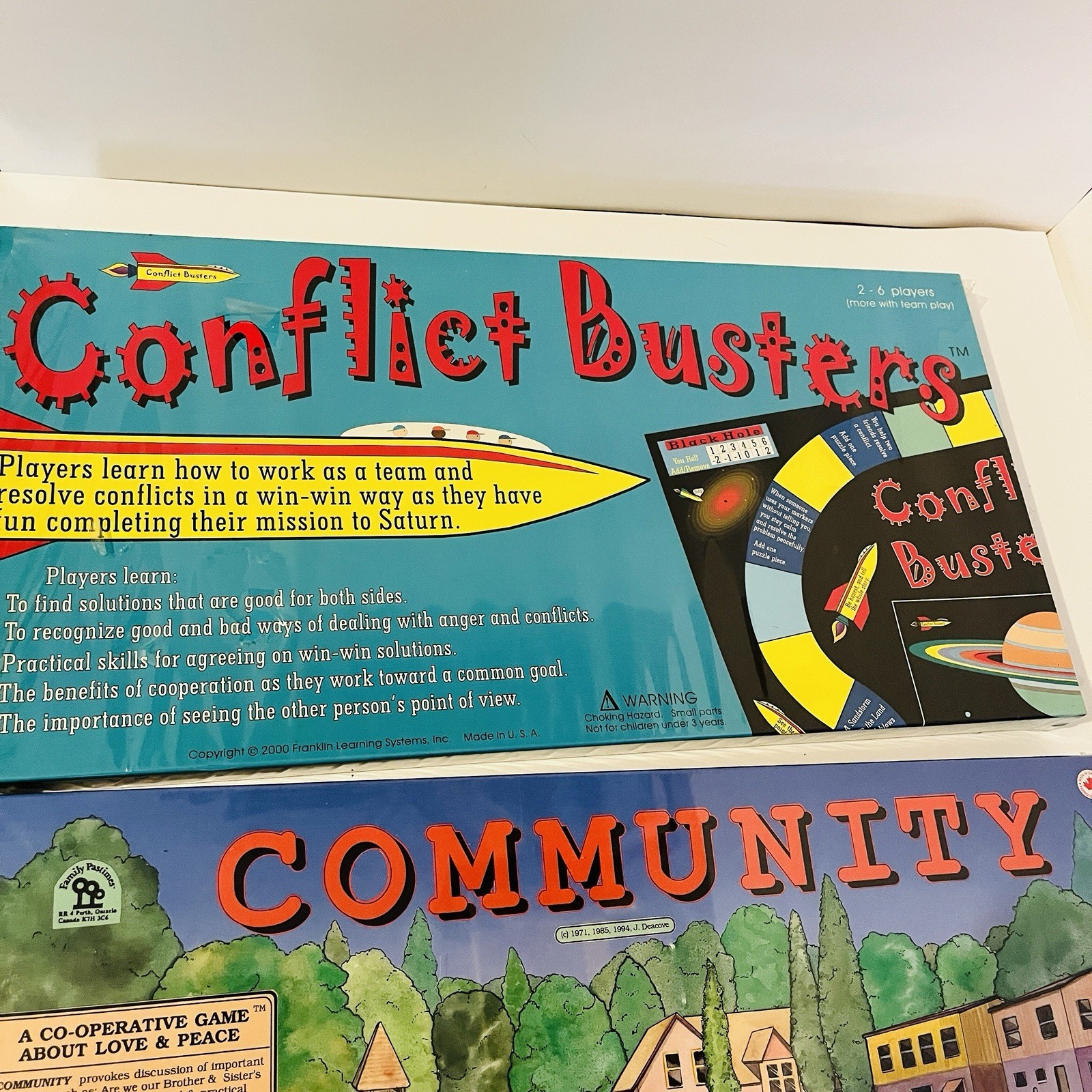 Family Pastimes Cooperative Board Games Sealed Canada Community Conflict Busters