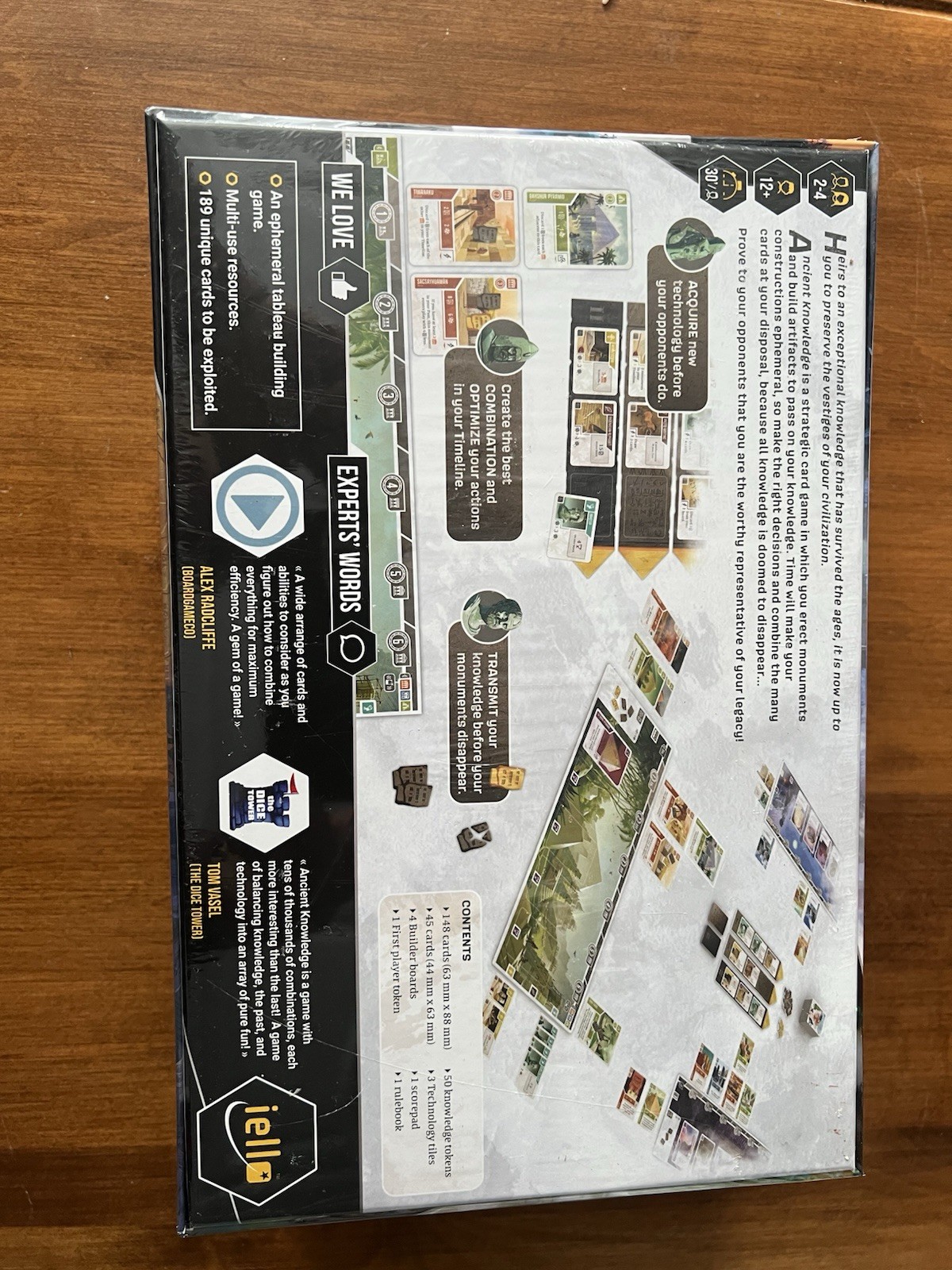 New-IELLO Ancient Knowledge Strategy Card Game 2-4 Players Ages 12+ 2023 Award