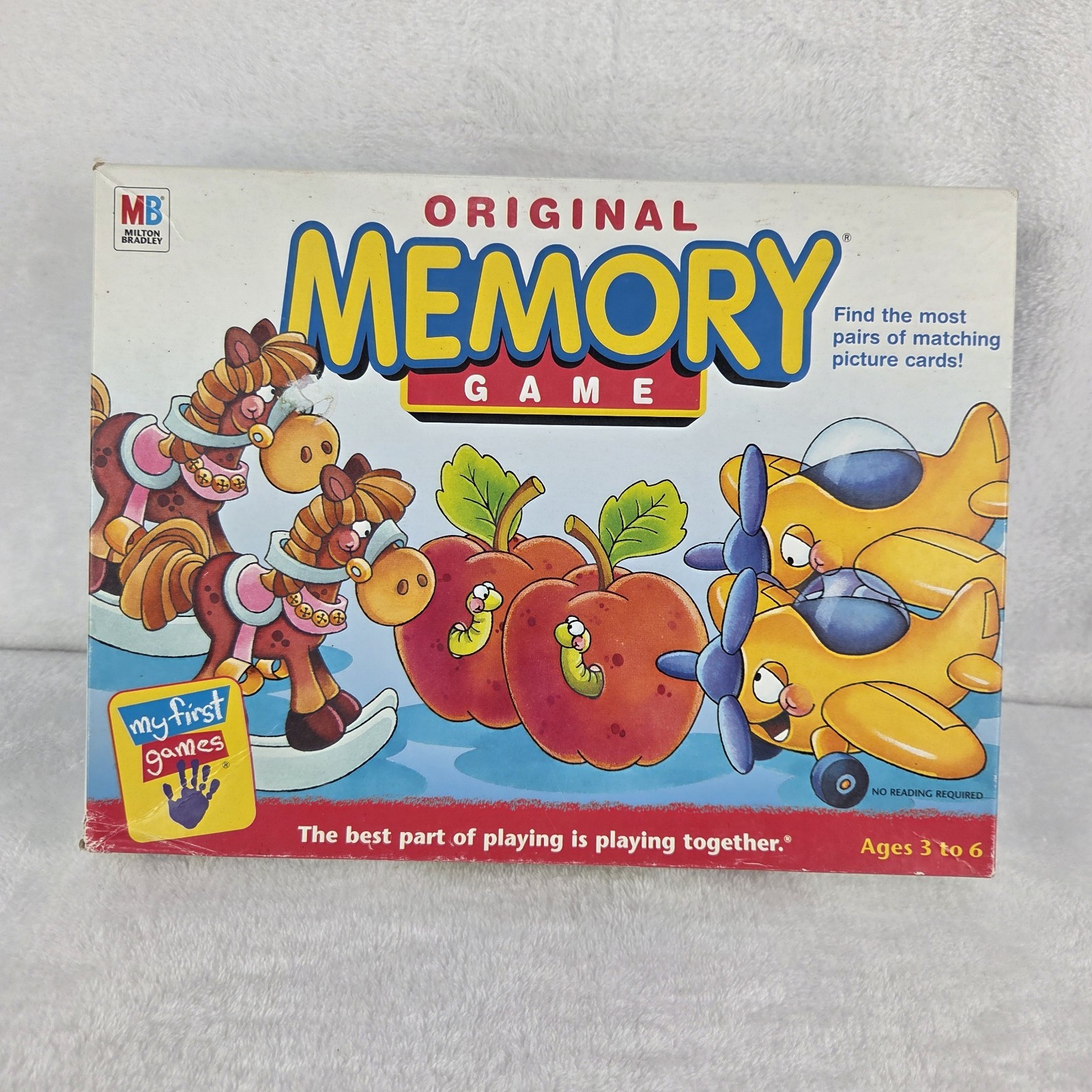 Original Memory Game 2001 Milton Bradley My First Games Edition Complete