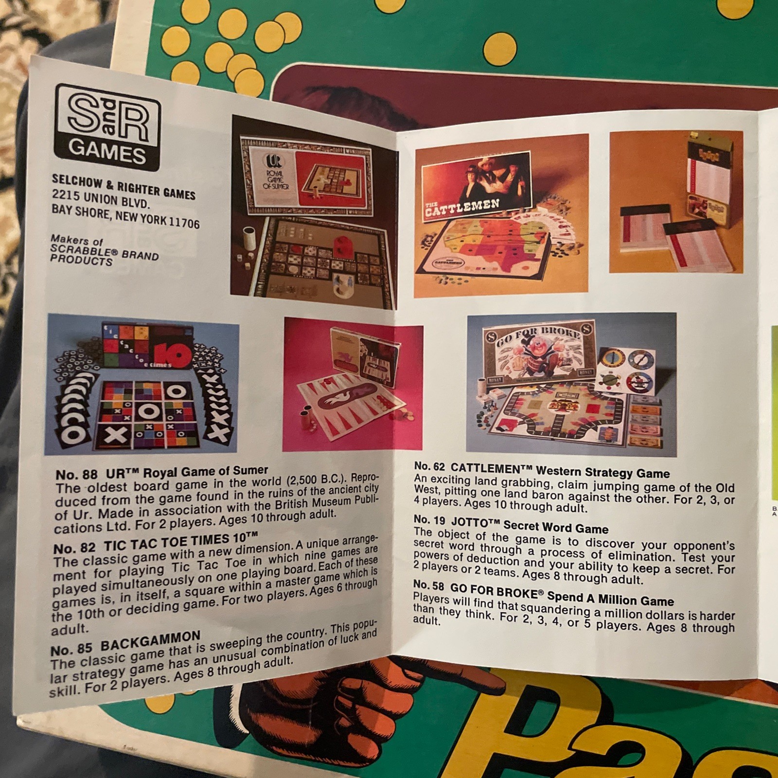 Vintage Pass It On Game…’A Game Of Wits’ Complete S&R Games 1978