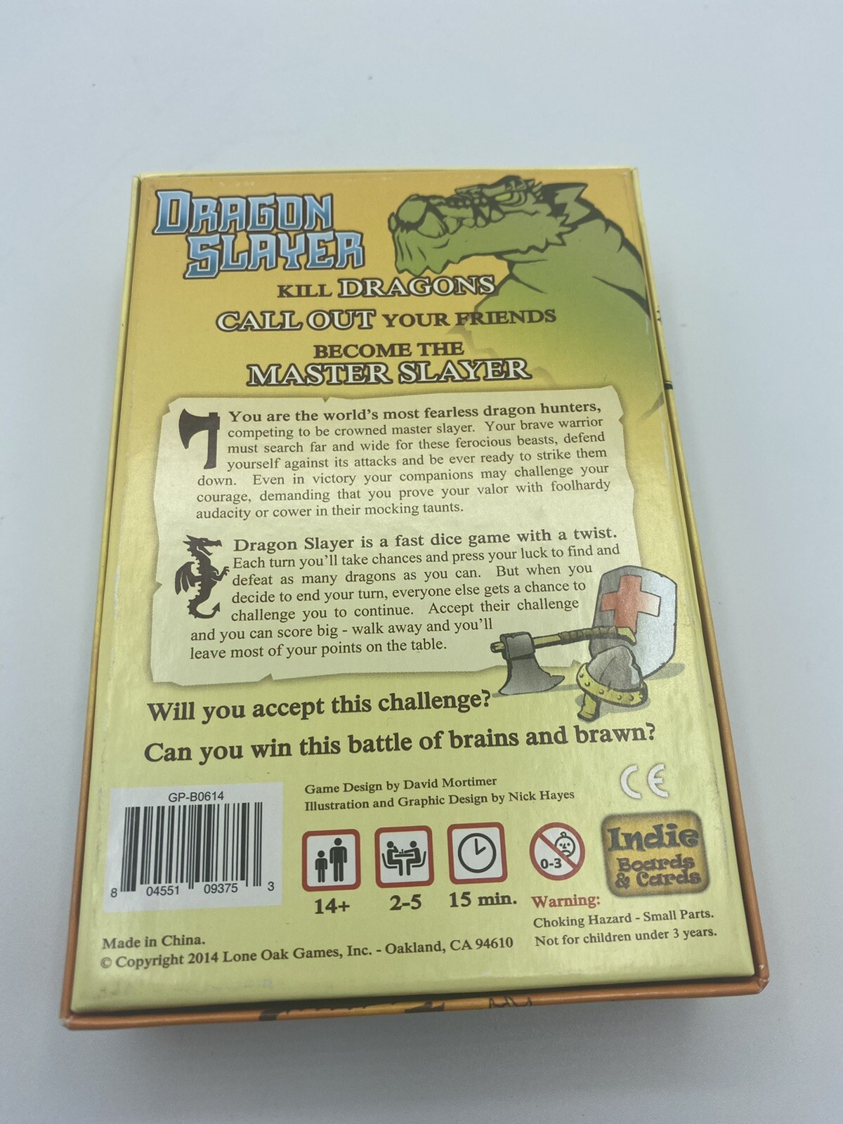DRAGON SLAYER 2014 – The Dice Game with a Twist NM COMPLETE