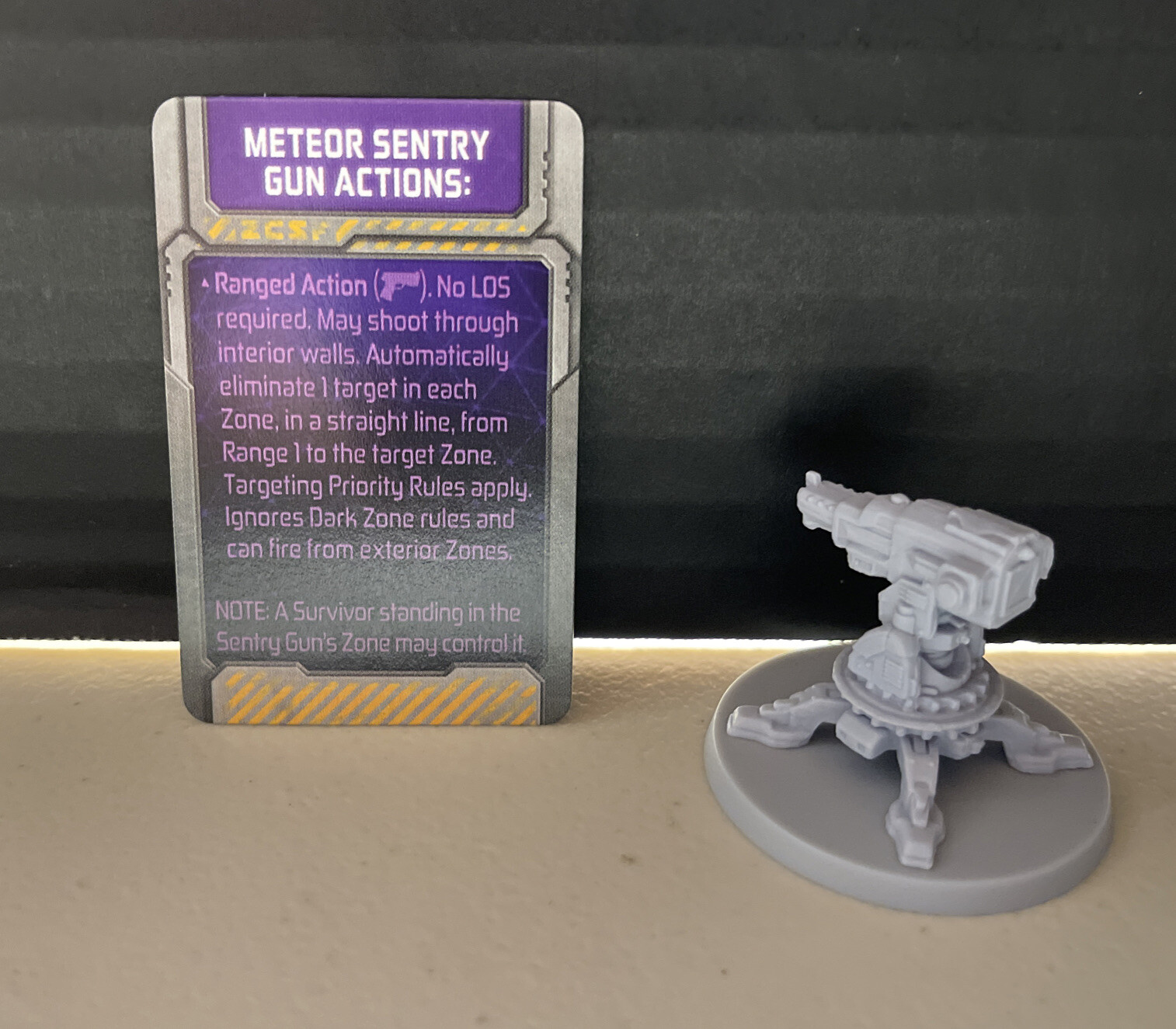 Meteor Sentry Gun – Invader Zombicide CMON Board Game