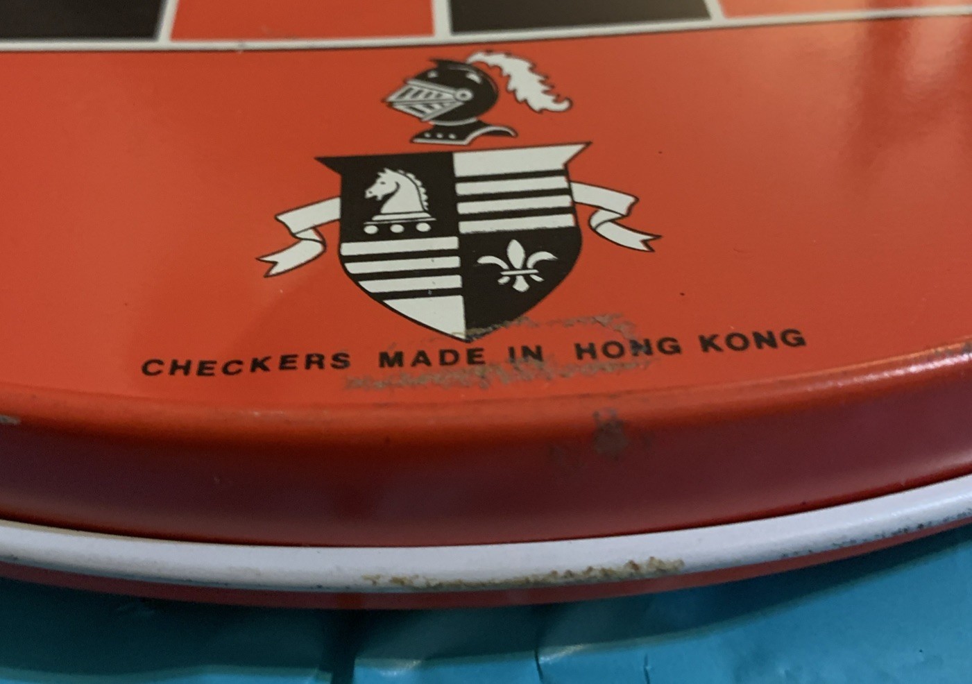 Vintage Ohio Art Chinese Checkers Board Tin 12.5” No game pieces