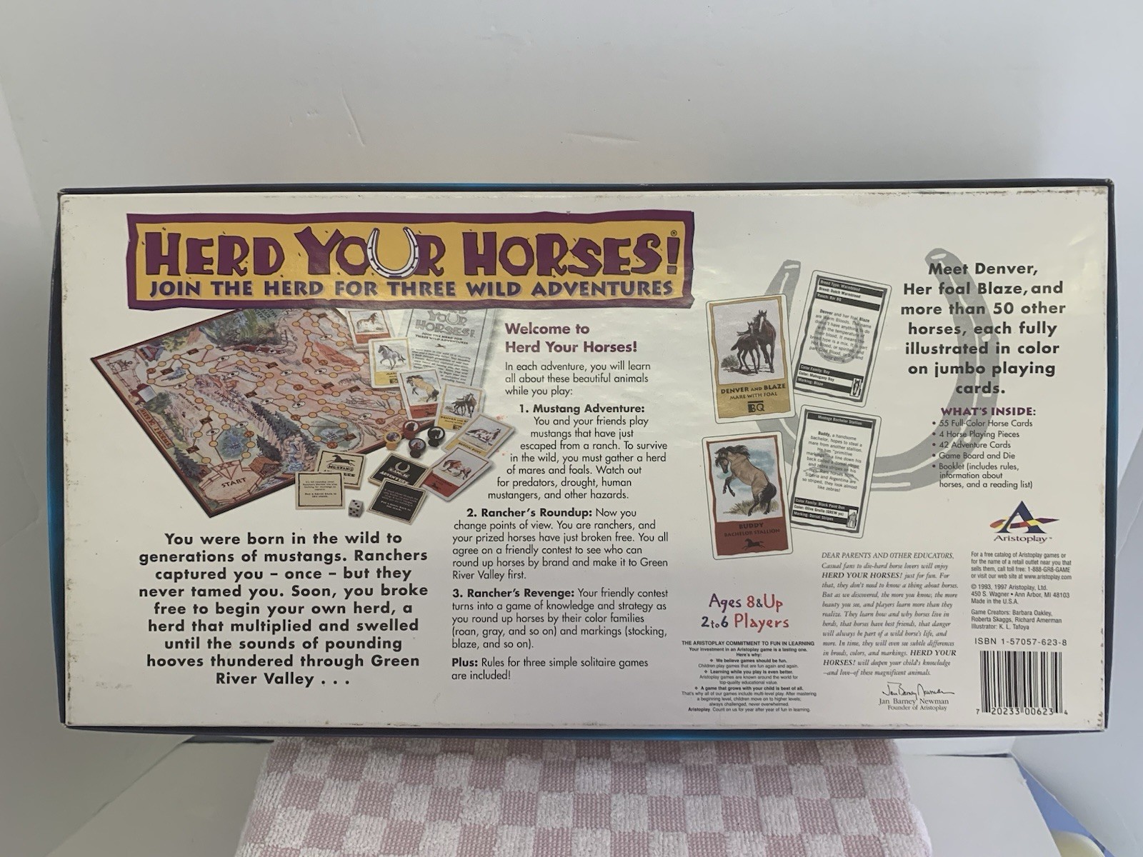 HERD YOUR HORSES – VINTAGE 1997 BOARD GAME, 100% COMPLETE Excellent Condition