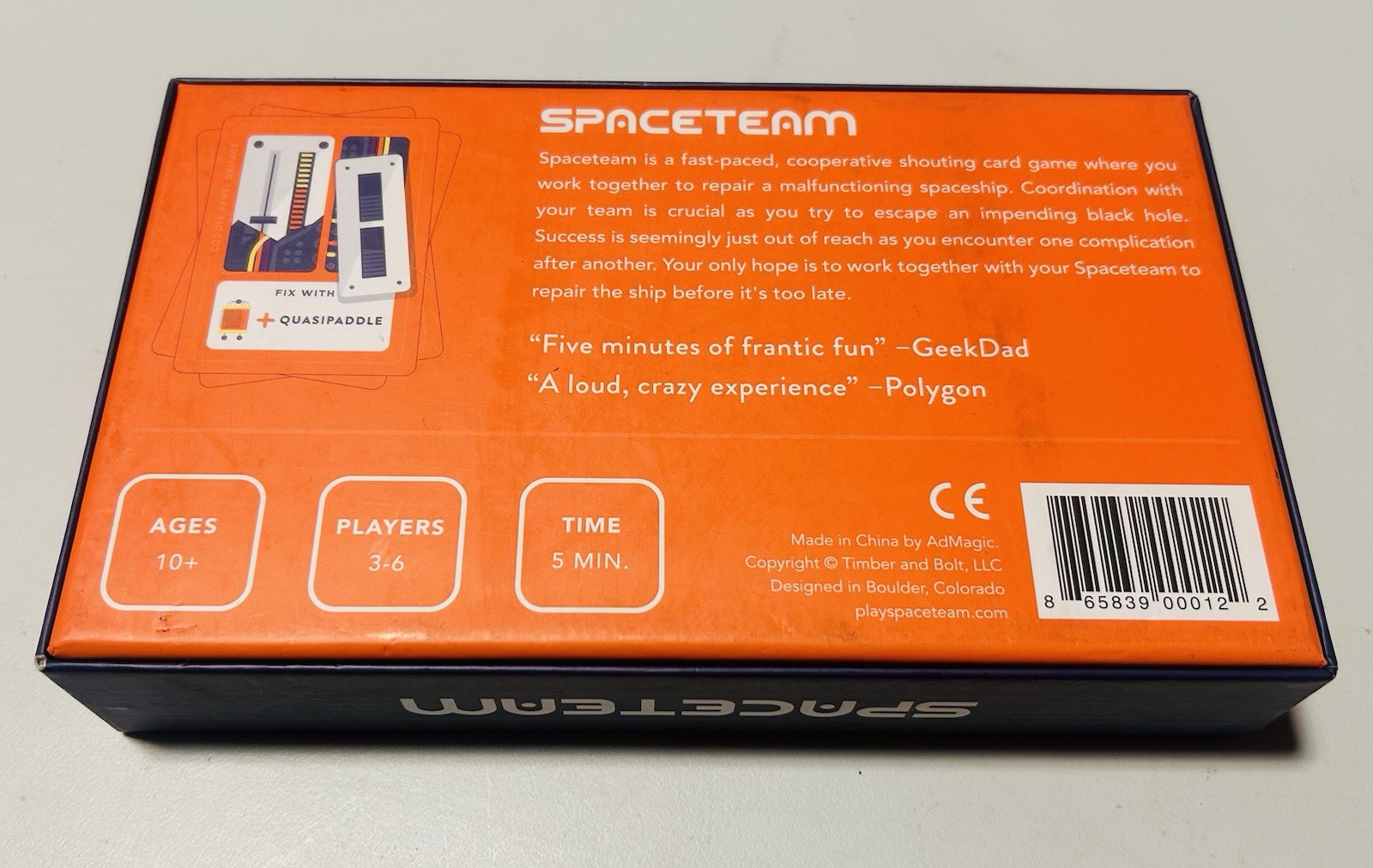 Stellar Factory Spaceteam Game-Age 10+ from Timber & Bolt-Complete-Free Ship
