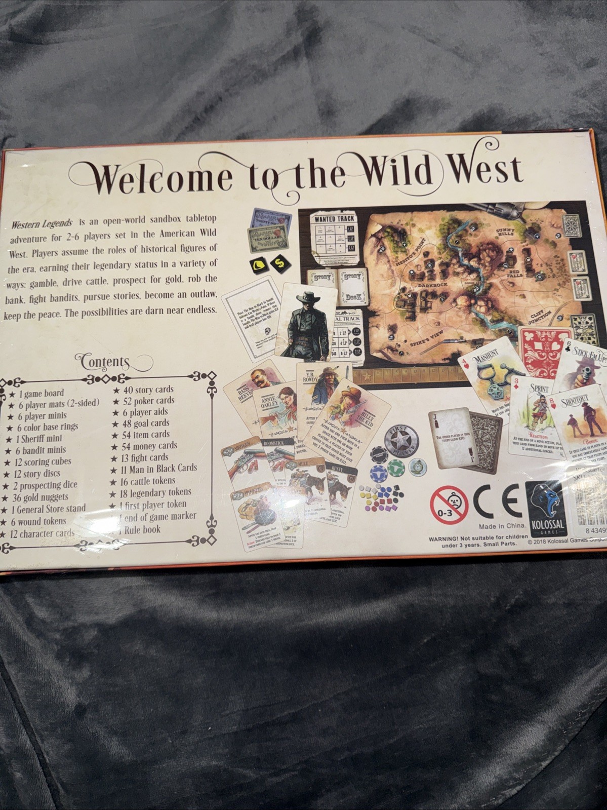 Western Legends Kickstarter Edition Board Game w/ 2 Expansions New Sealed