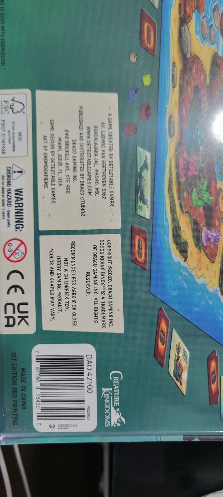 Dodos Riding Dinos Board Game- Brand New Sealed
