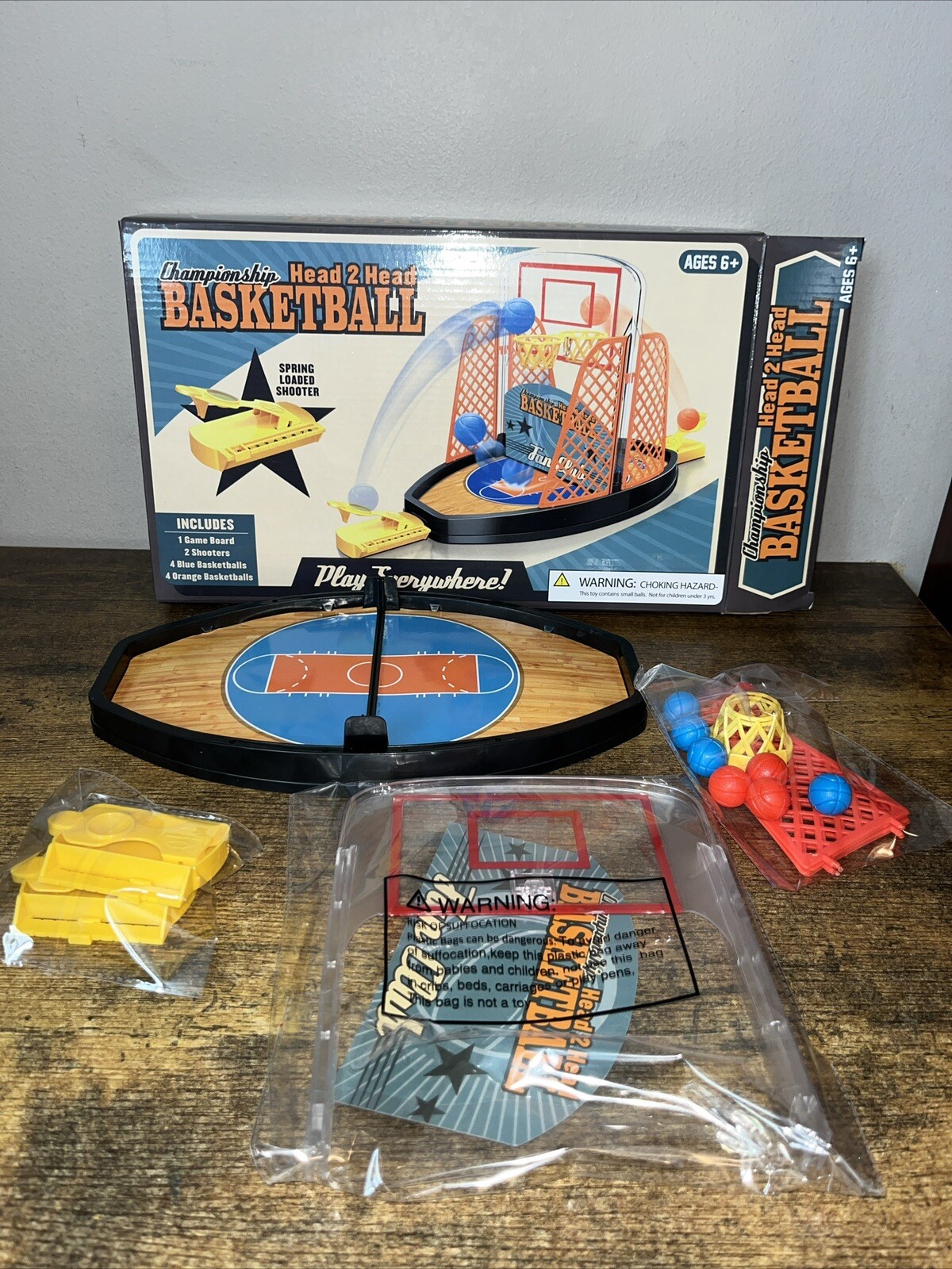 Championship Head 2 Head Basketball Tabletop Game-Play Everywhere 2 Player Age6+