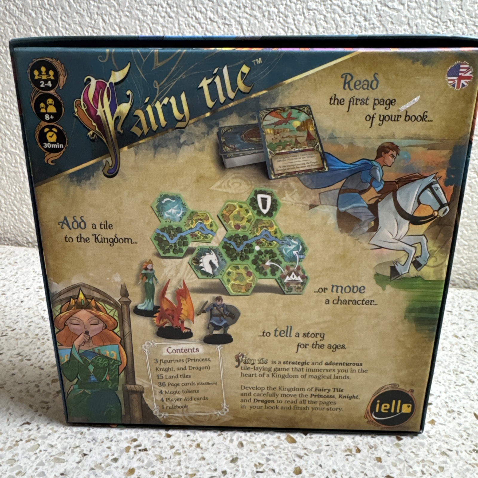 Fairy Tile Board Game Fantasy Strategy Storytelling 2-4 player ages 8+ Iello