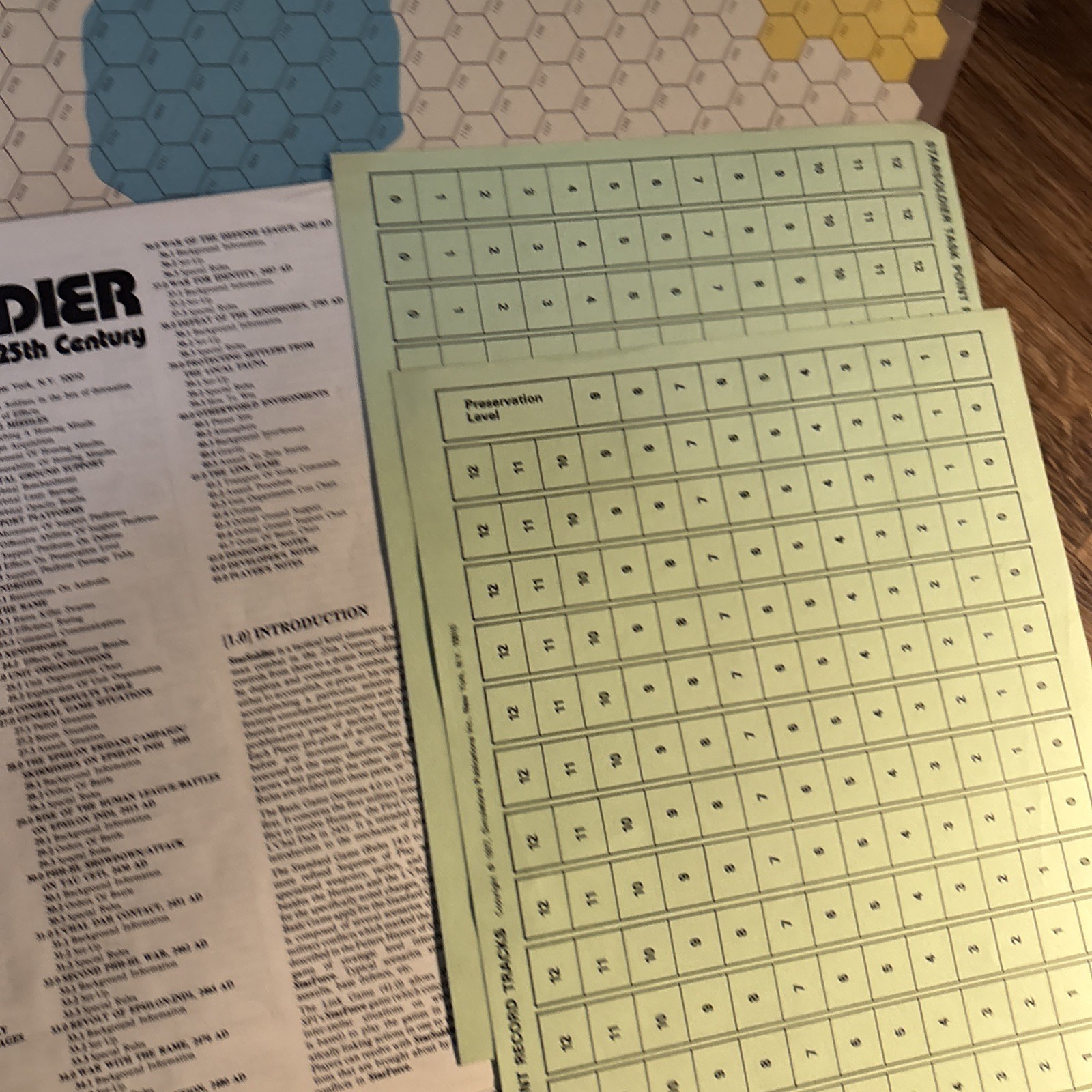 SPI Star Soldier Tactical Warfare 25th Cent (1977) Wargame w/ Map many UNPUNCHED