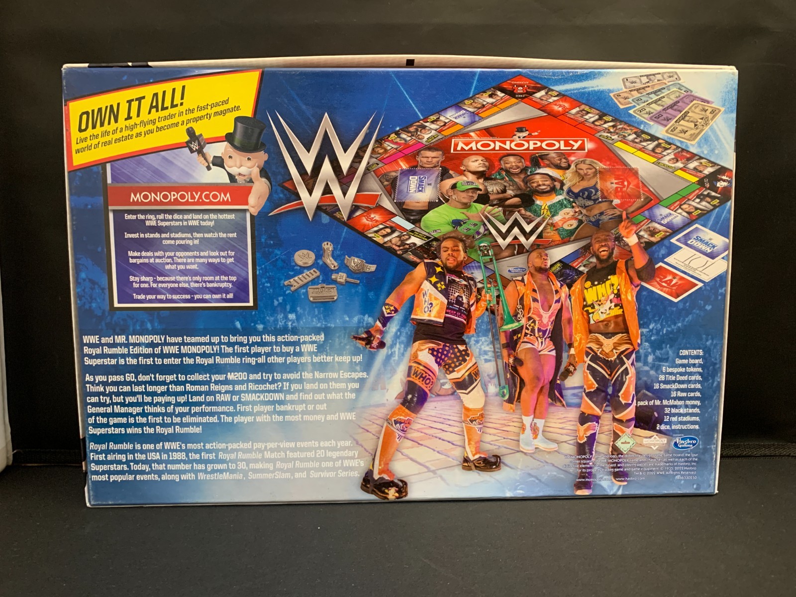 Hasbro Monopoly WWE Smack down Vs Raw Board Game Wrestling 2021
