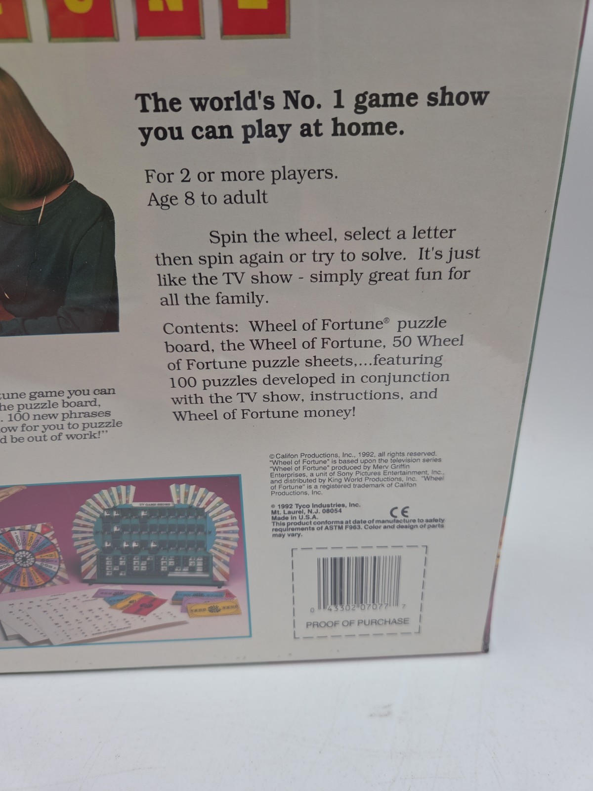 VTG 90s Wheel Of Fortune Board Game 2nd Edition Factory Sealed Tyco 1992 NIB