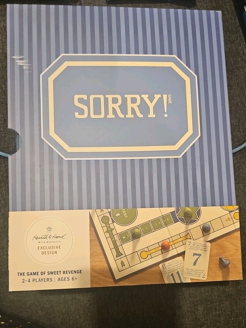 Sorry!Family Classic Board Game Bookshelf Edition By Hearth & Hand With Magnolia