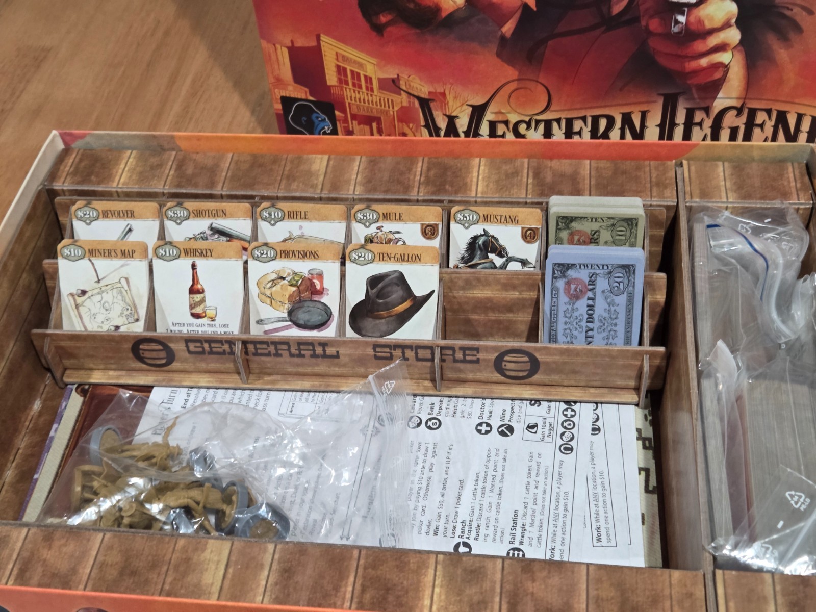 Western Legends Board Game – Missing Rulebook (printed replacement)