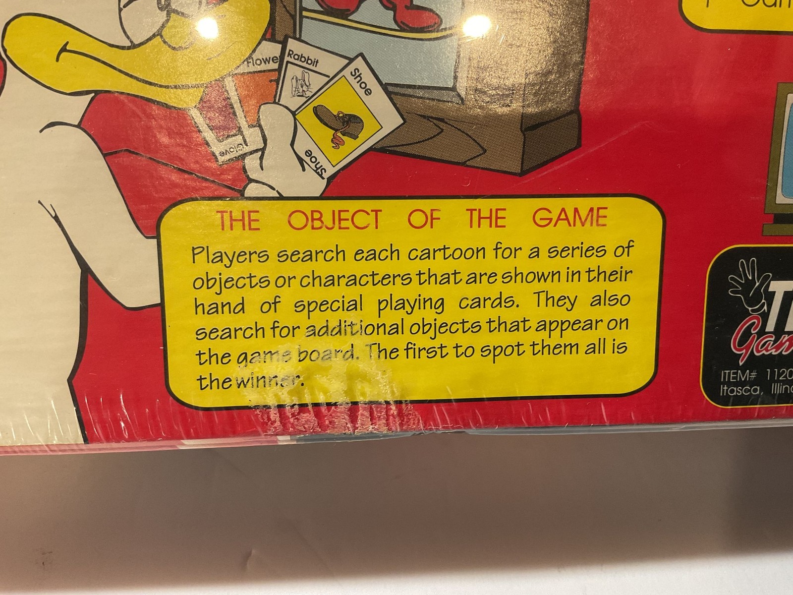 TDC Games The Cartoon Game Board Game As Seen On TV Vintage Sealed Boxed