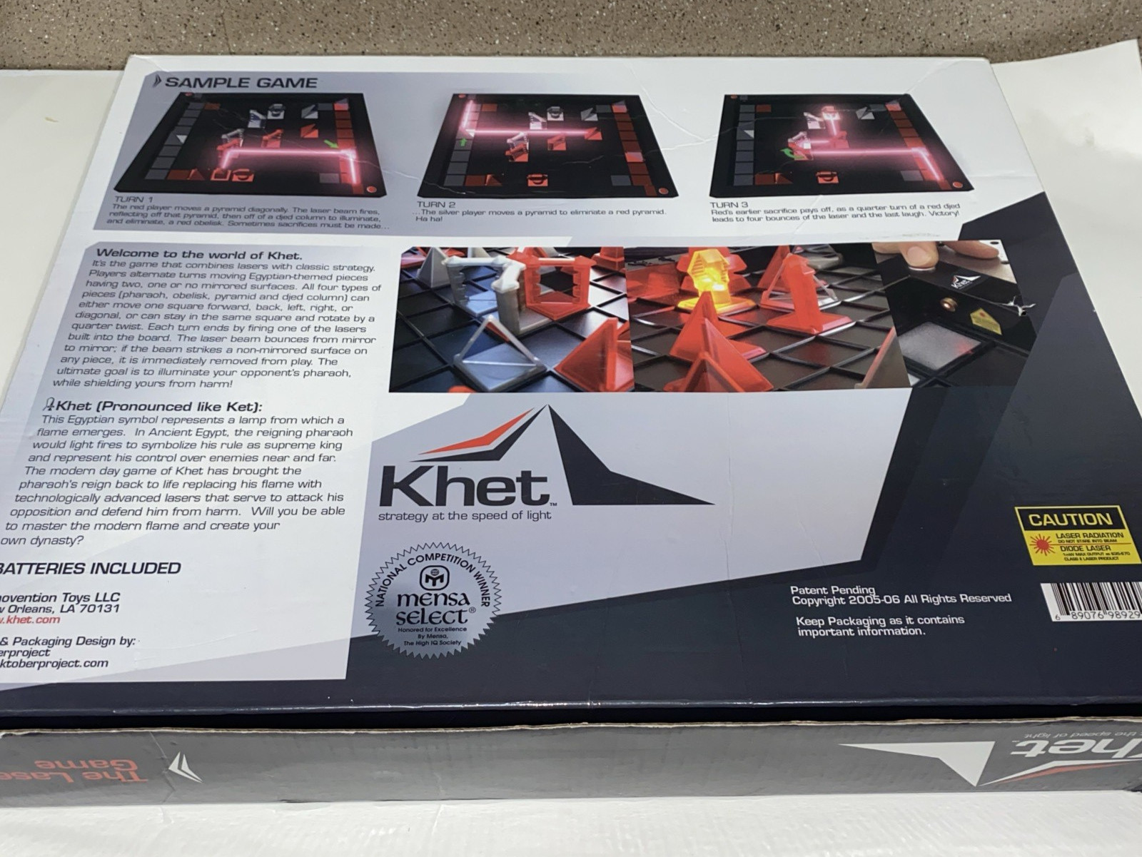 Original KHET Laser Board Game Board Lasers Tested Working 100% Complete VG