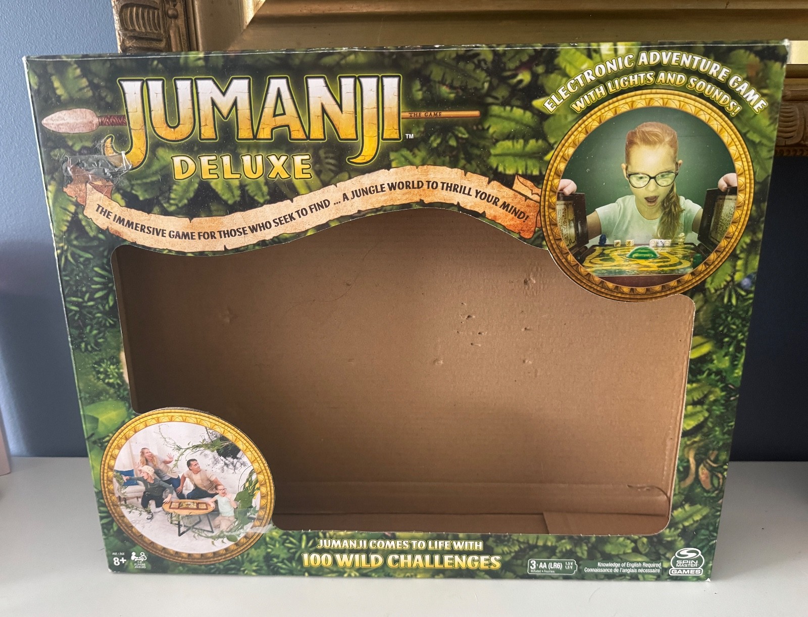 Jumanji DELUXE Electronic Board Game Lights & Sounds Spin Master 100% COMPLETE!
