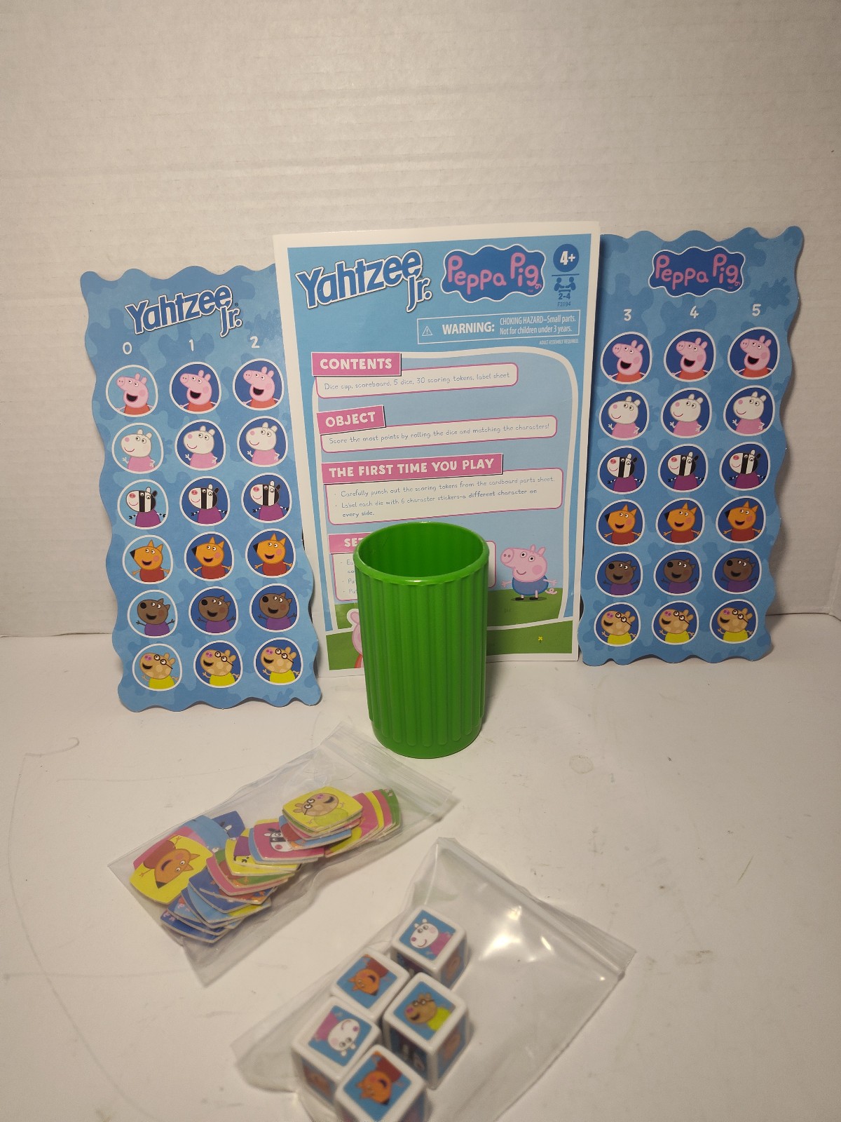 Peppa Pig Edition Yahtzee Jr. Board Game for Kids Ages 4 and Up