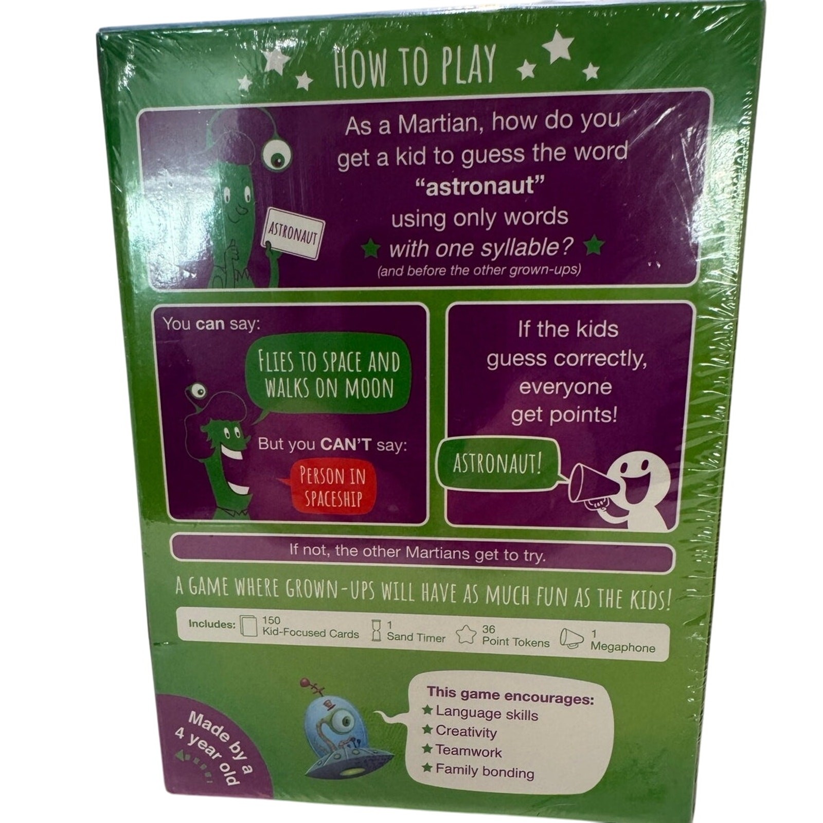 KITTEN GAMES “MY PARENTS MIGHT BE MARTIANS” $14 Game NIB Ages 4+