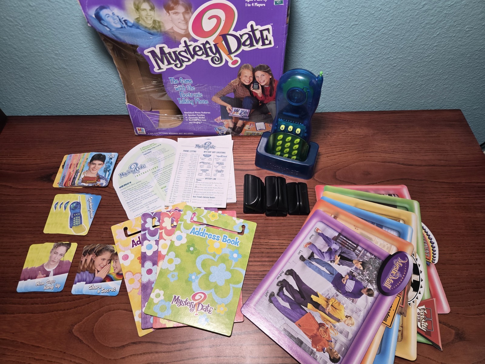 Mystery Date Electronic Talking Phone Game 2000 Missing One Card Holder
