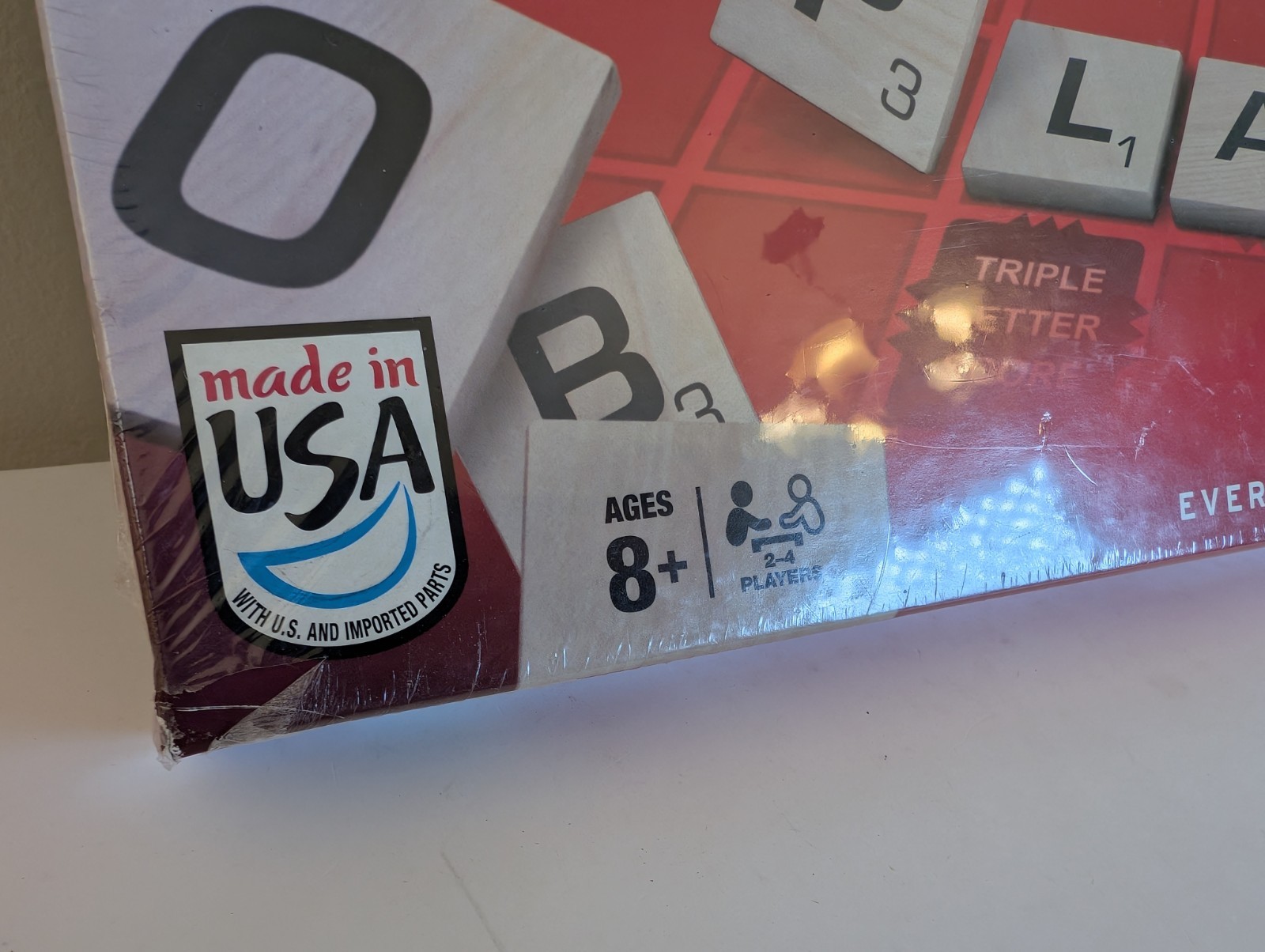 Hasbro Gaming Scrabble Crossword Game Made in USA New Sealed