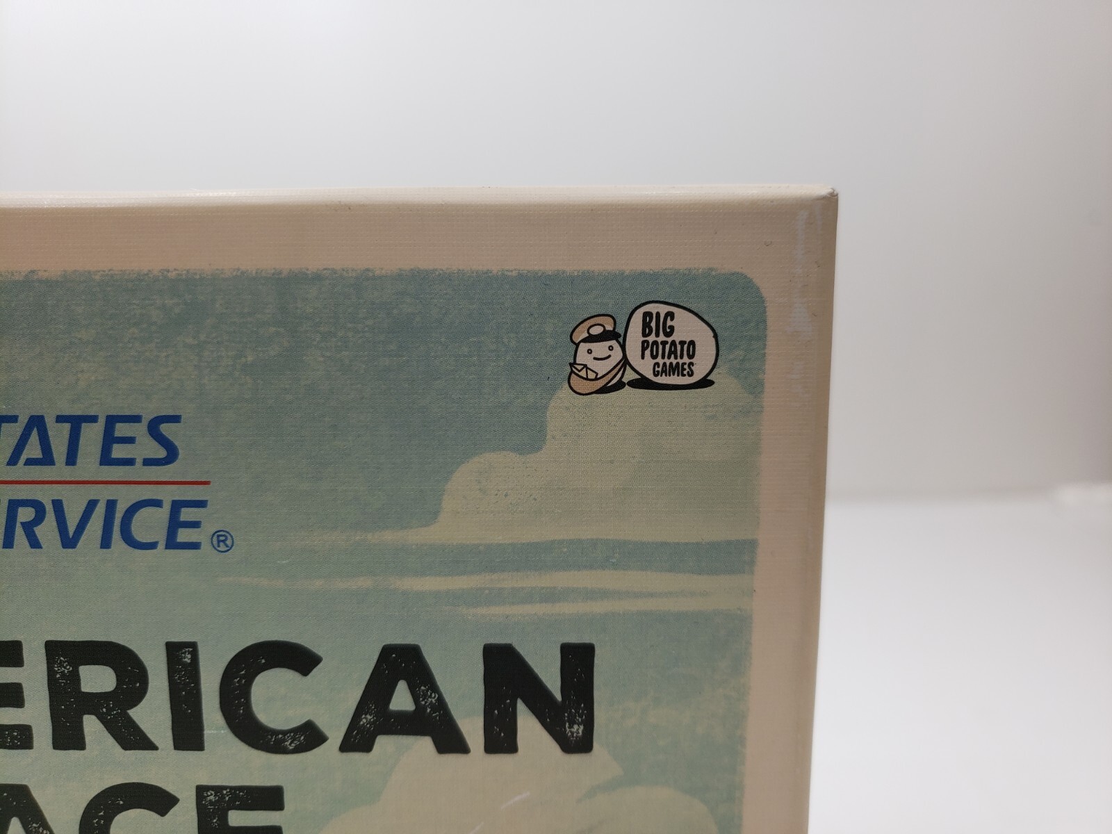 Big Potato Games USPS The Great American Mail Race Board Game Open Box