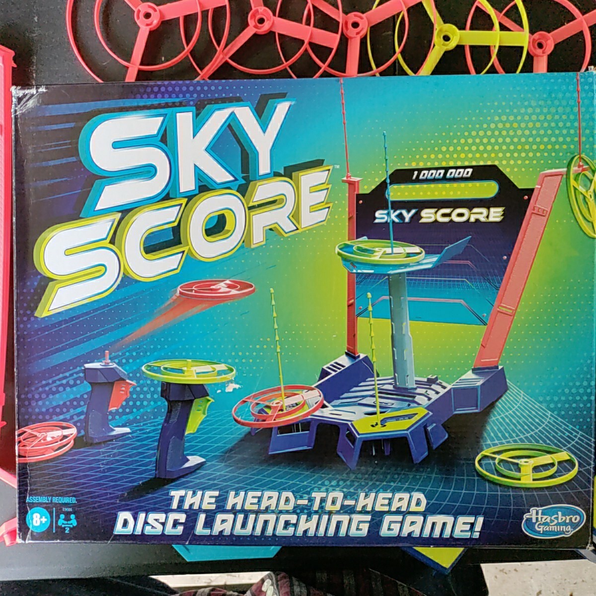 PARTS ONLY See Pic Sky Score Disc Launching Game Hasbro Gaming Family Game Night