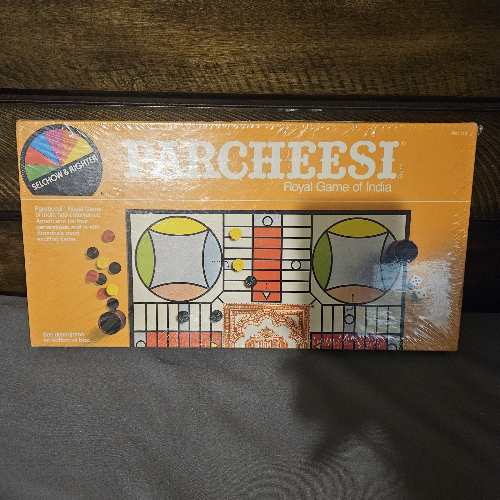 PARCHEESI Game Selchow & Righter Vintage 1982 Deluxe Edition