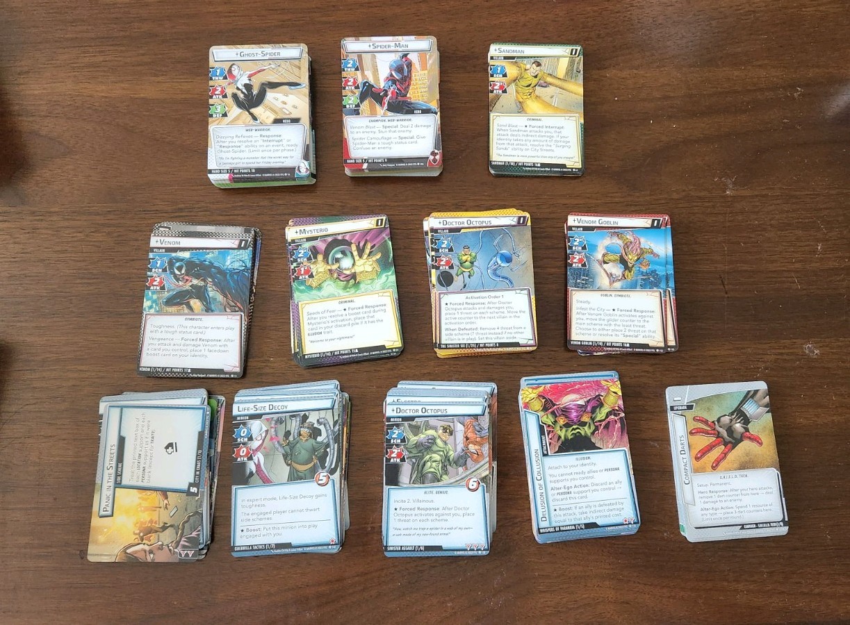 Marvel Champions Sinister Motives Campaign Expansion Complete Set Used OOP