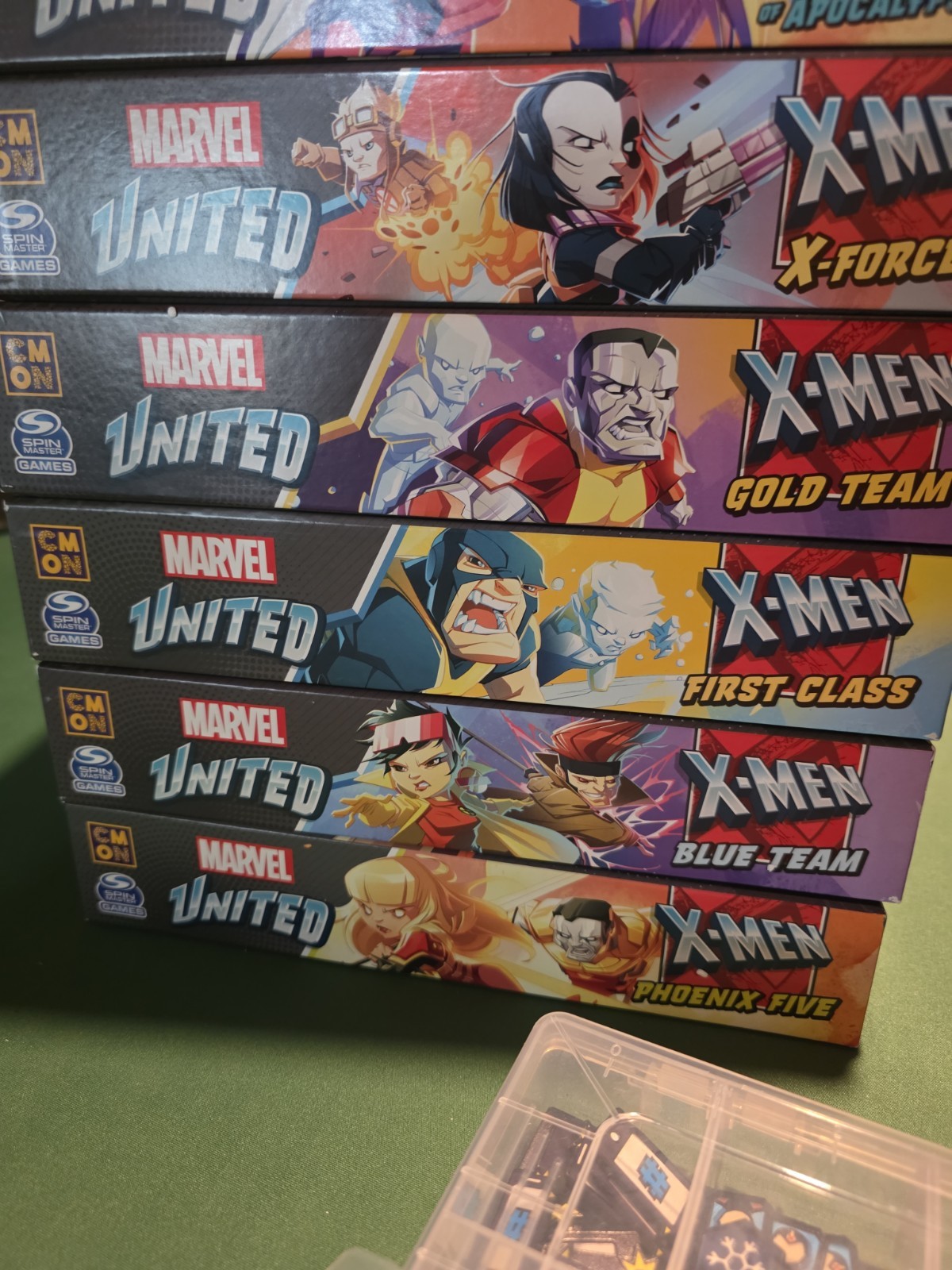 Marvel United X-Men Uncanny Pledge – 100% Sleeved – Upgrades & Playmat – Minty!